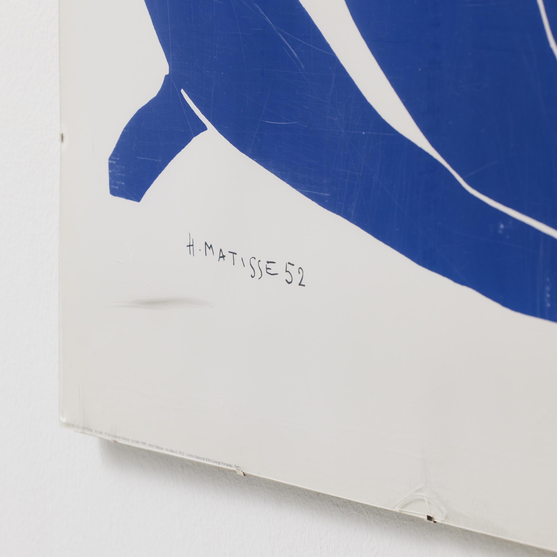 After Henri Matisse Bleu Print, circa 1990 For Sale 2