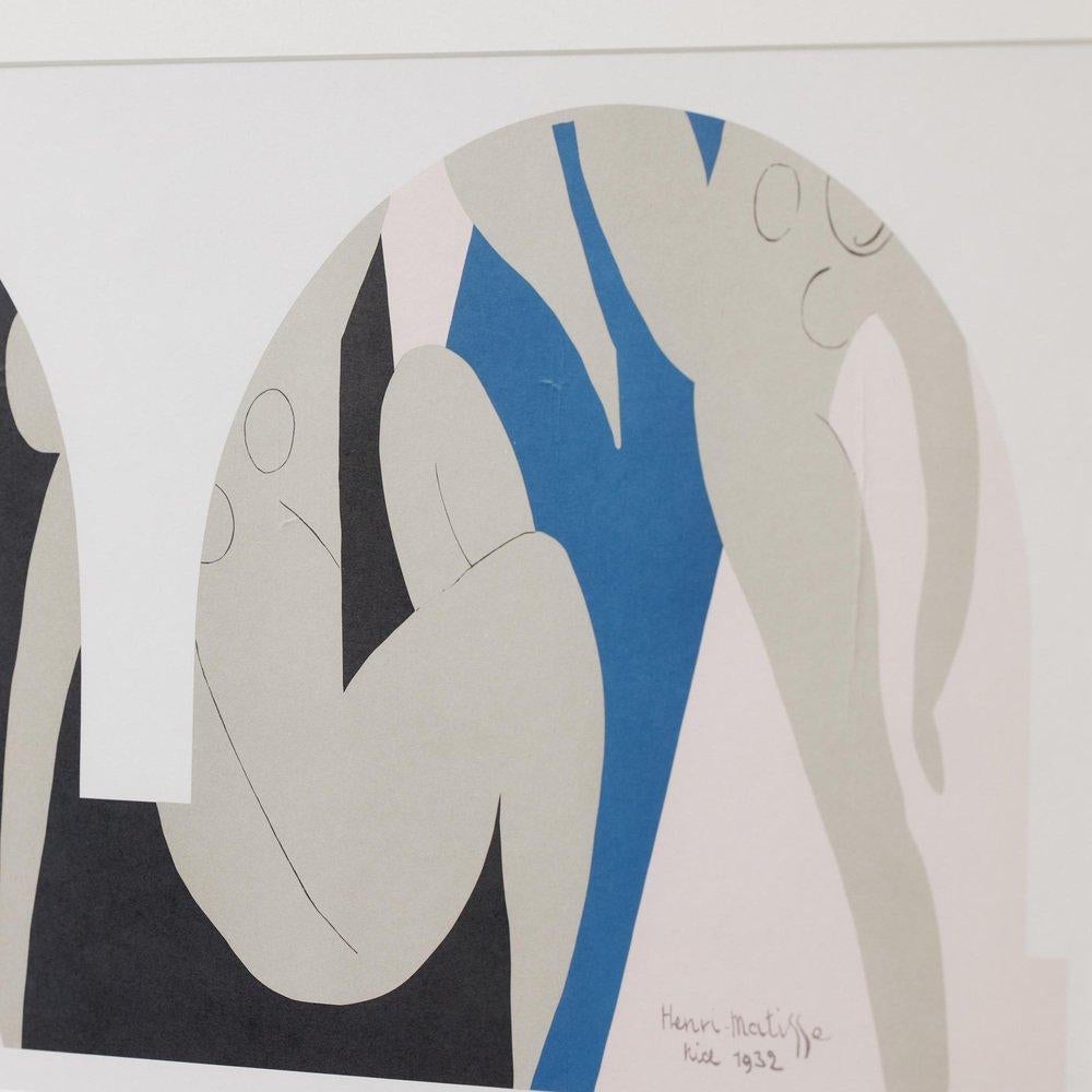 Fin du 20e siècle D'après Henri Matisse Bleu Print Encadré, circa 1990 en vente