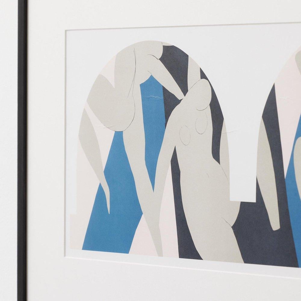 D'après Henri Matisse Bleu Print Encadré, circa 1990 en vente 1