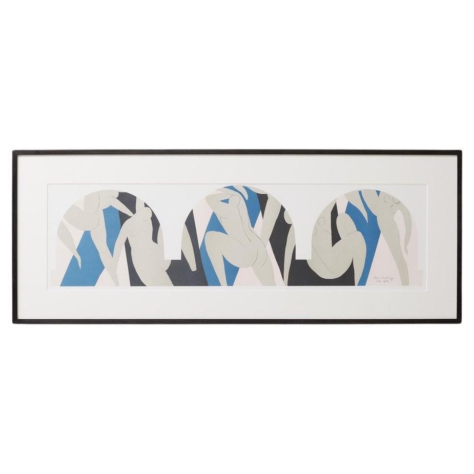After Henri Matisse Bleu Print Framed, circa 1990