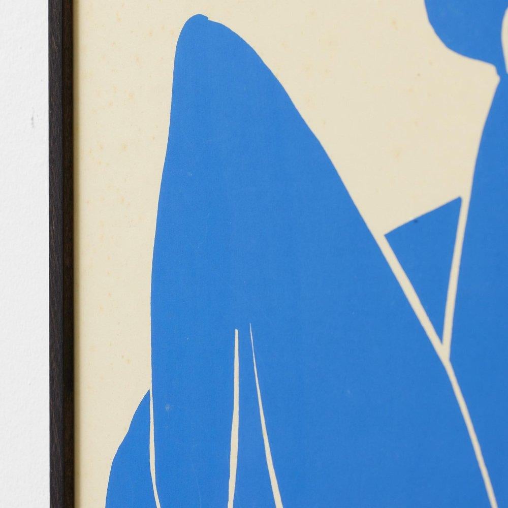 D'après Henri Matisse Lithographie en taille bleue encadrée, vers 1980 en vente 5