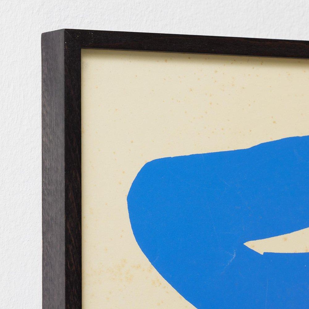 D'après Henri Matisse Lithographie en taille bleue encadrée, vers 1980 Bon état - En vente à Barcelona, ES