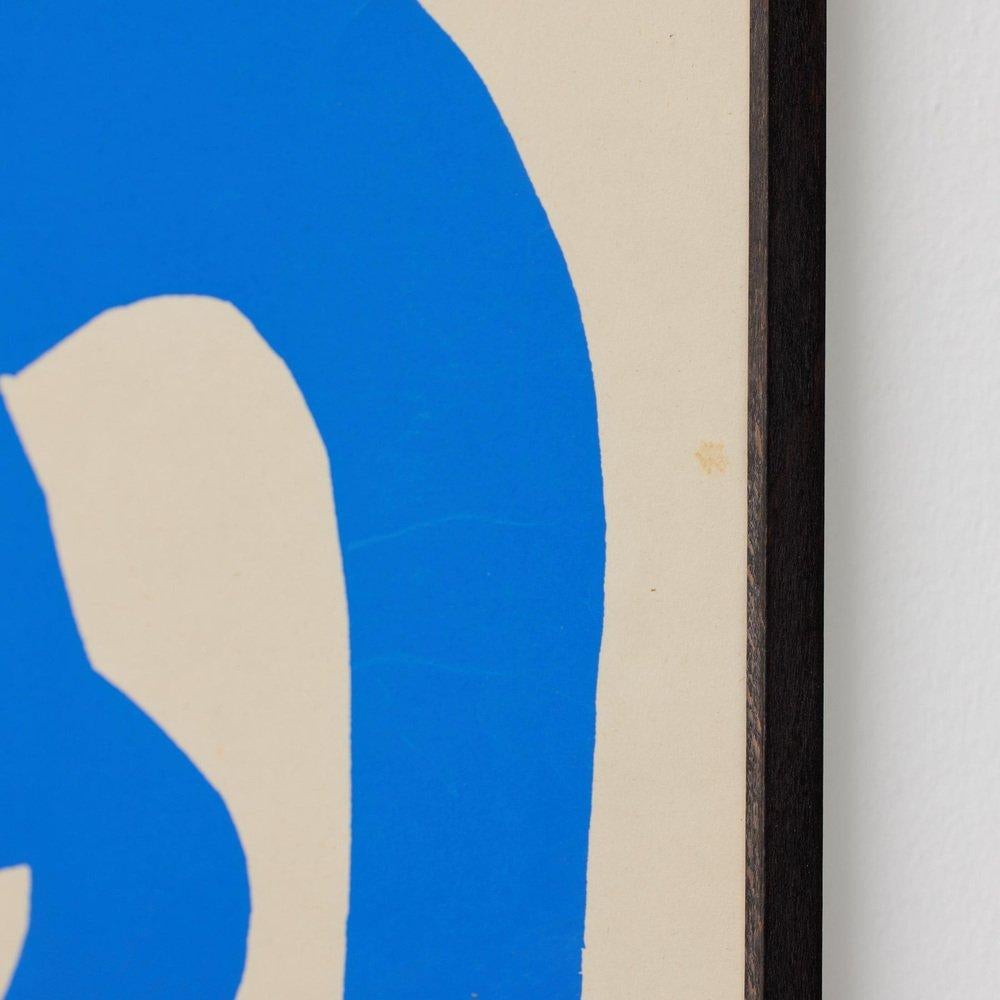 D'après Henri Matisse Lithographie en taille bleue encadrée, vers 1980 Bon état - En vente à Barcelona, ES