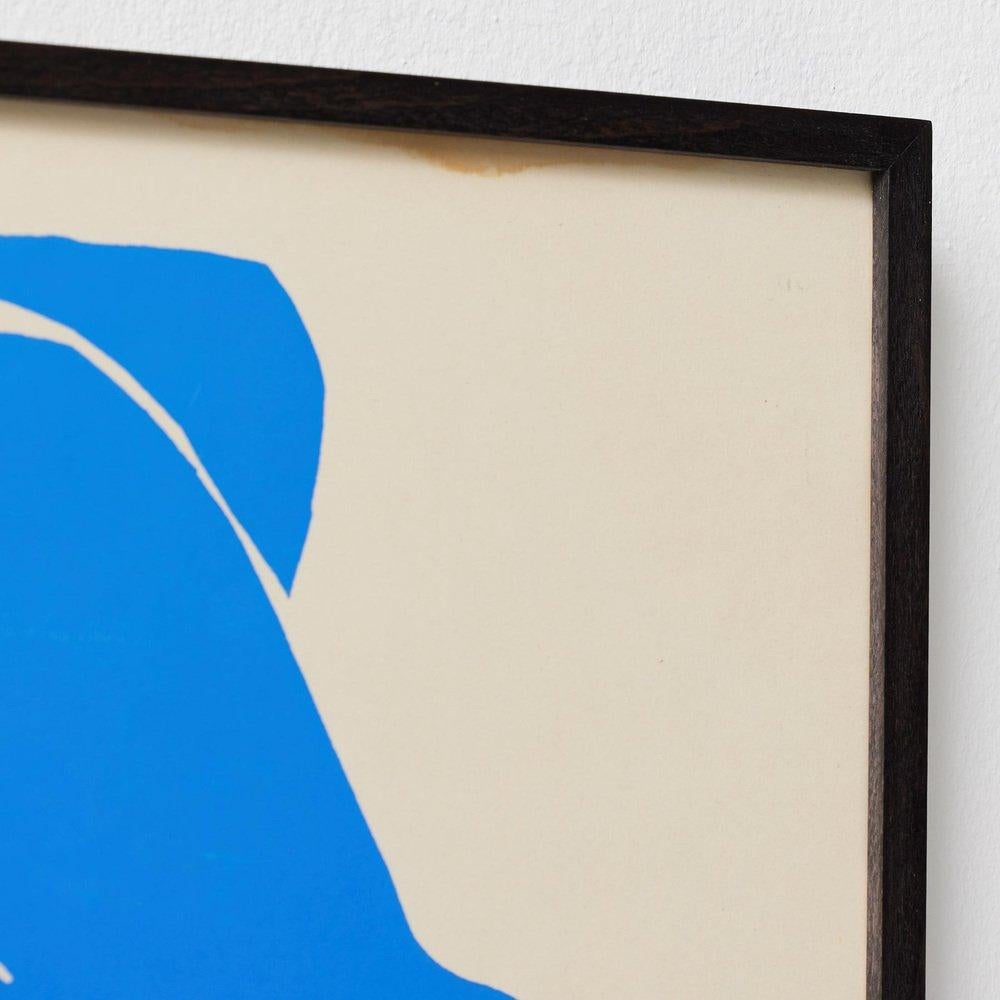 D'après Henri Matisse Lithographie en taille bleue encadrée, vers 1980 en vente 1