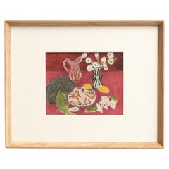 After Henri Matisse, Composition, 1943, Color Cliché Print, Framed