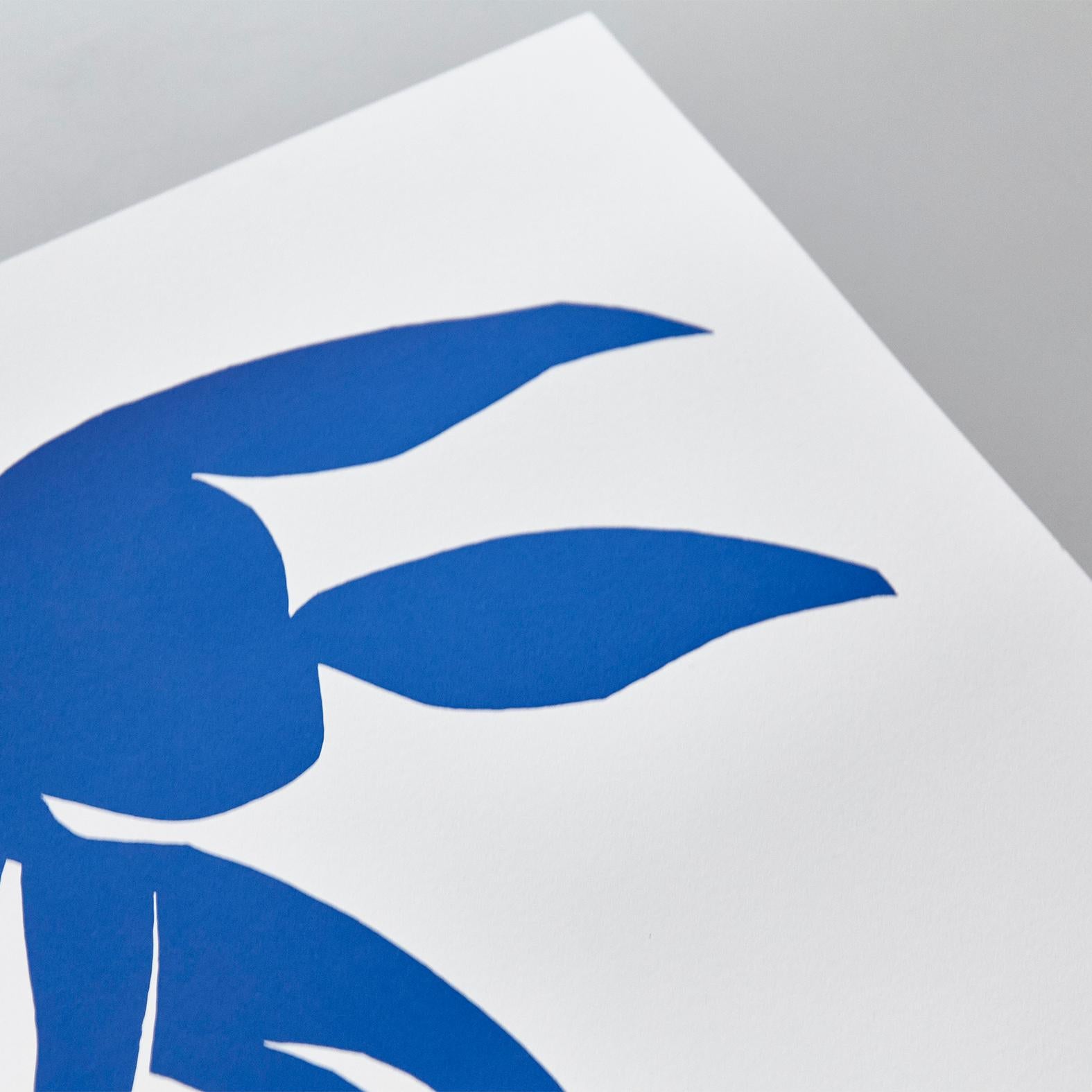 Contemporary After Henri Matisse Cut Out Blue Lithograph La Cheveulure