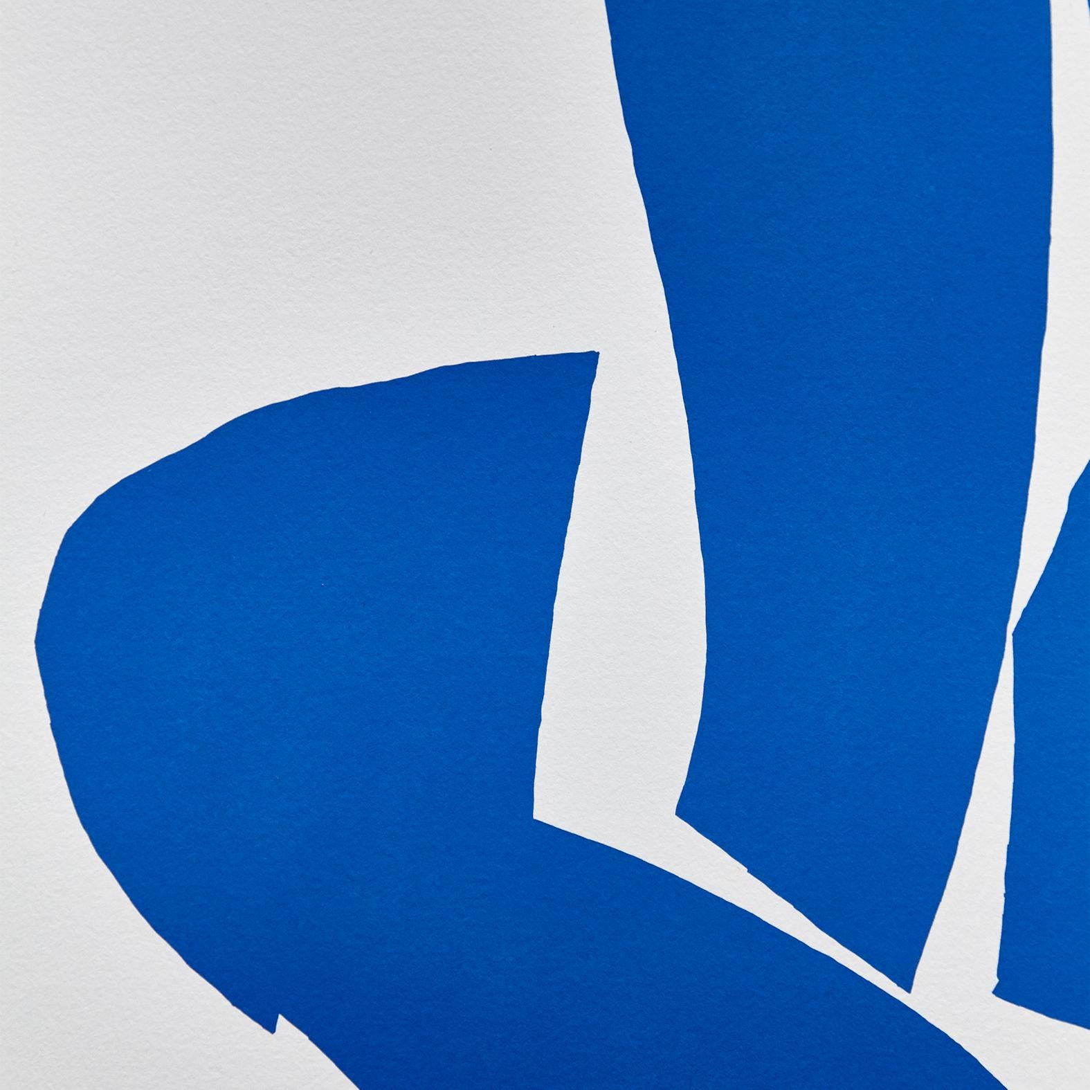 Paper After Henri Matisse Cut Out Blue Lithograph Nu Bleu IV