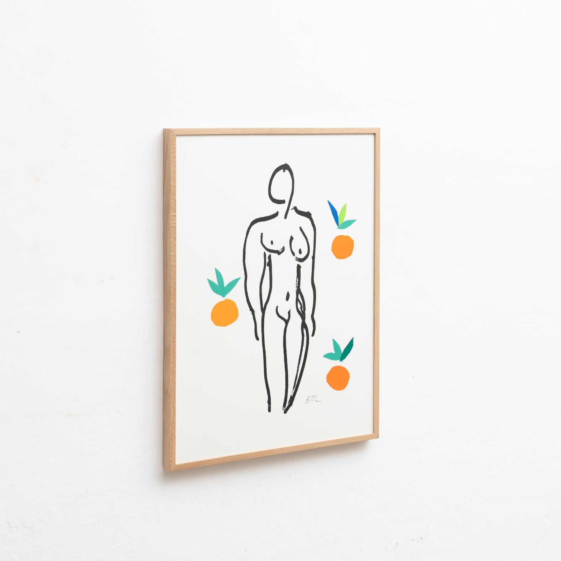 After Henri Matisse 'Nu Aux Orange' Lithograph, circa 2007 For Sale 2