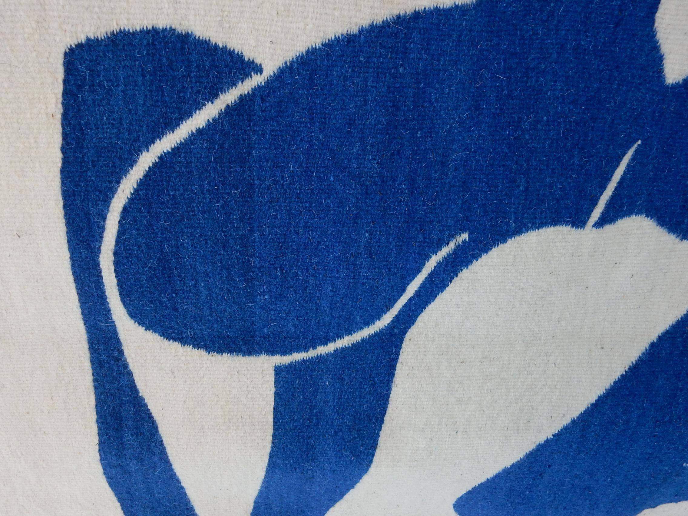 Mid-Century Modern after Henri Matisse Nu Bleu Wool Tapestry Wall Art Hanging. 1970's For Sale