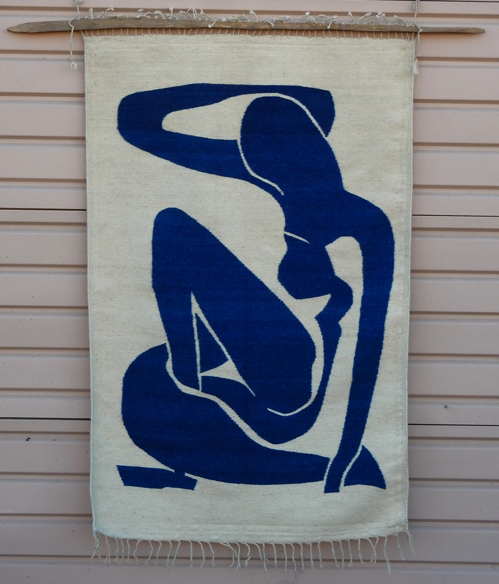 after Henri Matisse Nu Bleu Wool Tapestry Wall Art Hanging. 1970's For Sale 1