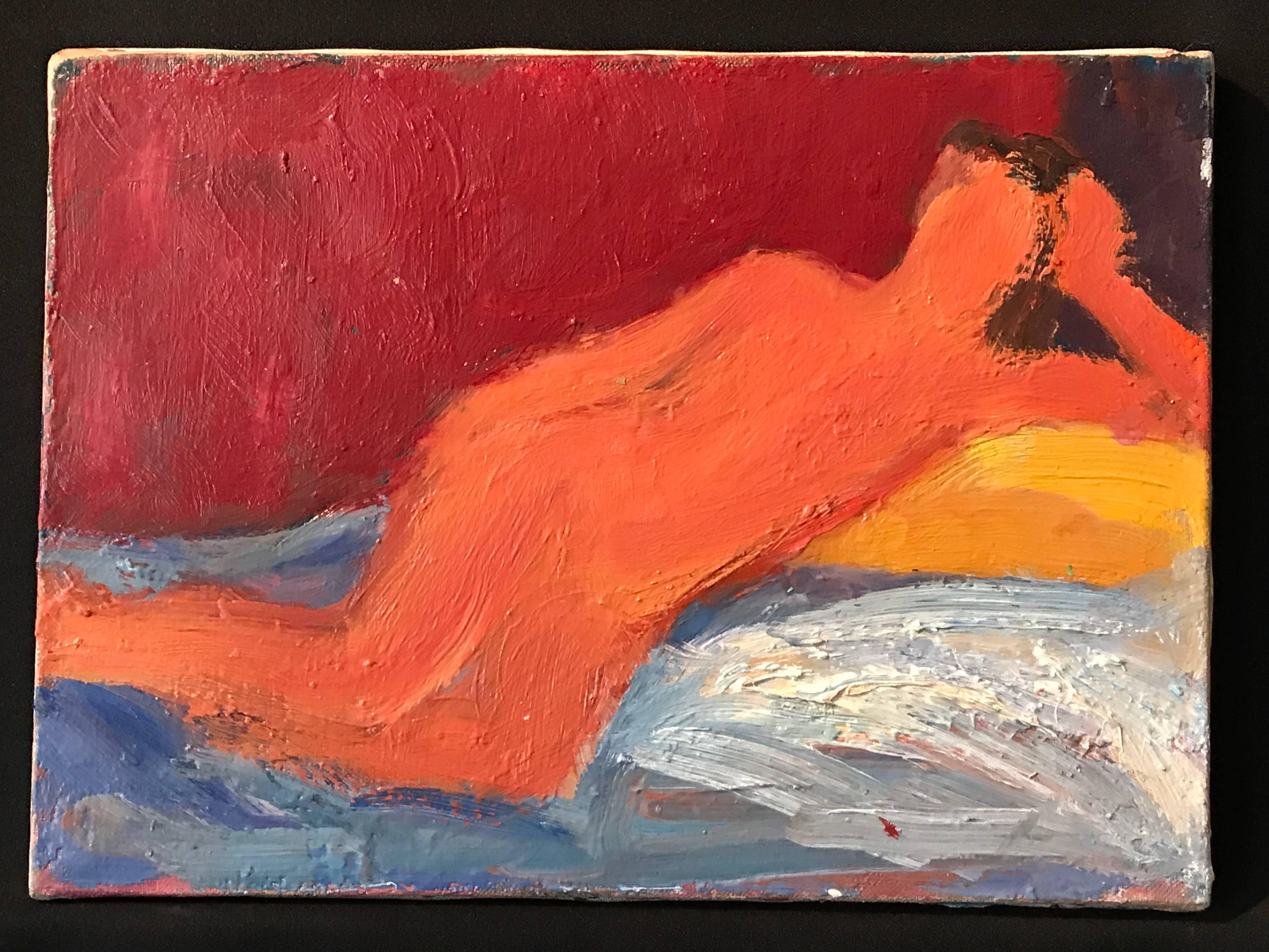 The Nude Model 1950’s French Modernist Fauvist oil painting - Painting by (after) Henri Matisse