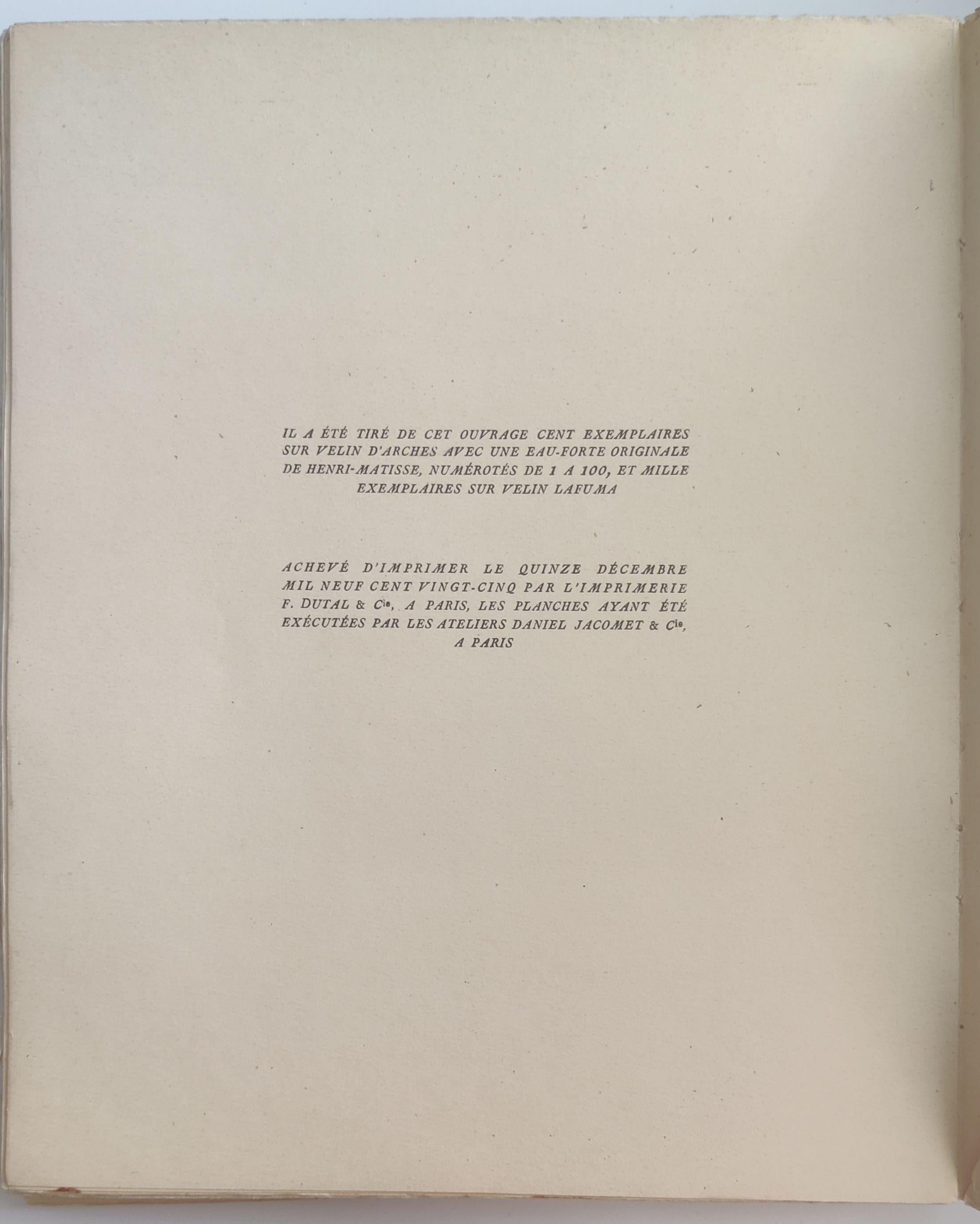 (after) Henri Matisse -- Composition (Dutel 3) en vente 4