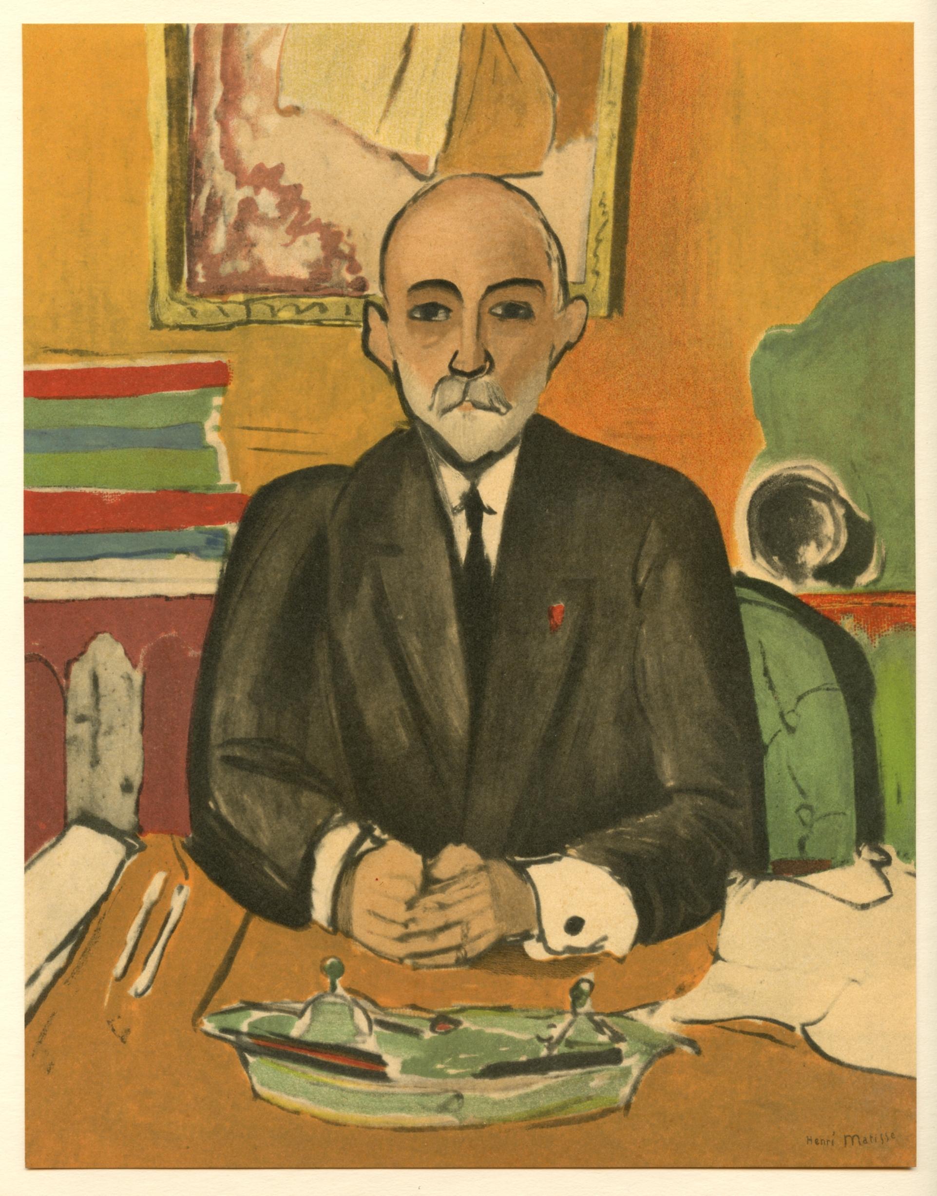 Portrait Print di (after) Henri Matisse - "Litografia "Auguste Pellerin