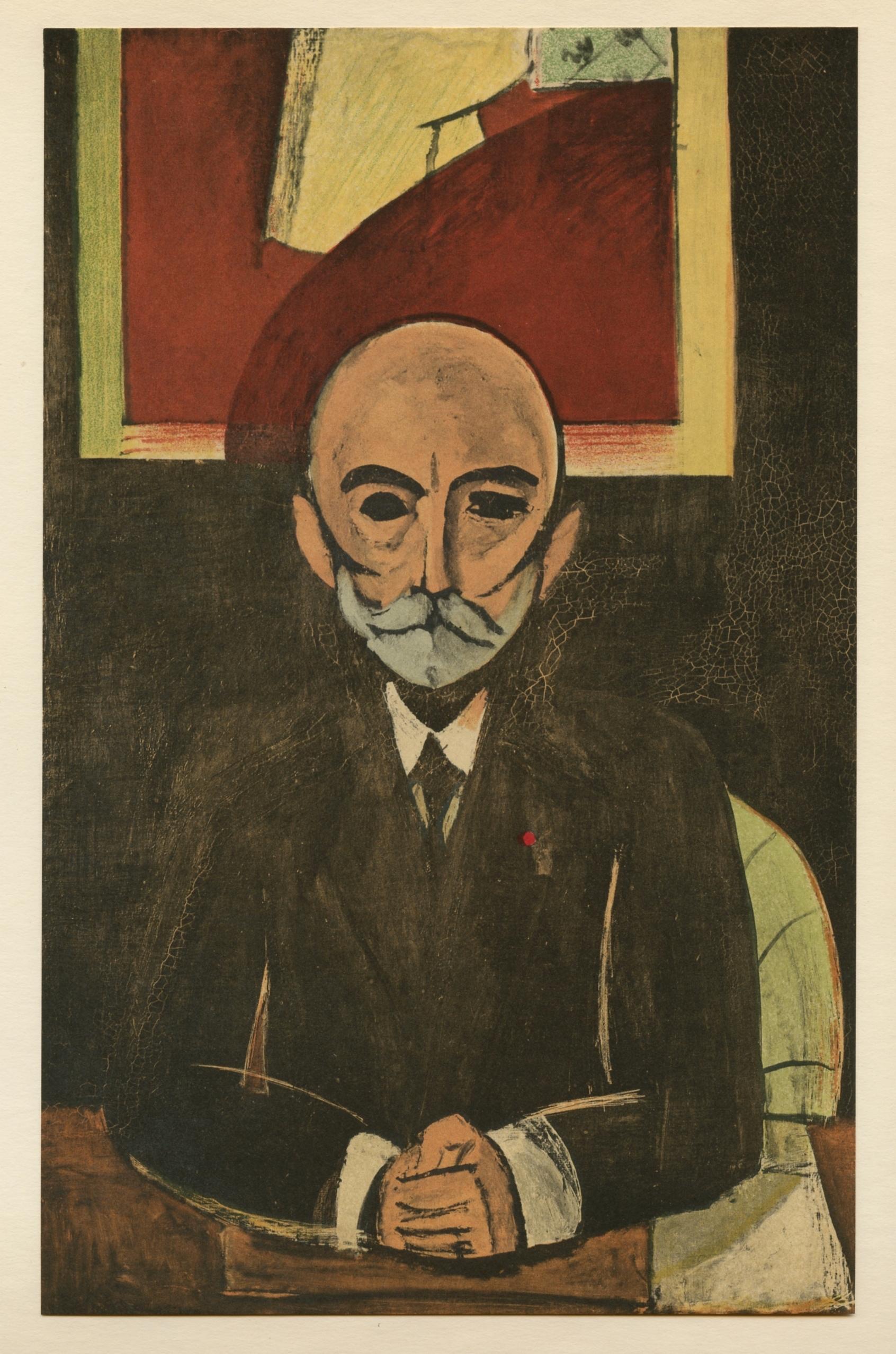 (after) Henri Matisse Portrait Print - "Auguste Pellerin" lithograph