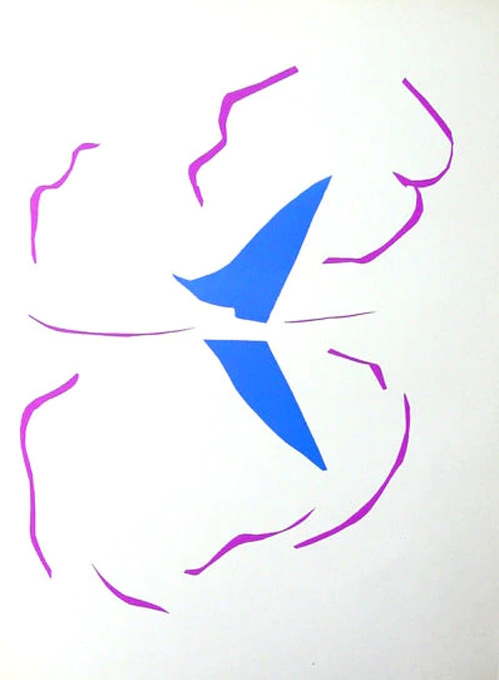 Abstract Print di (after) Henri Matisse - Bateau, da Le ultime opere di Henri Matisse