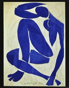 Blue Nude IV - PhotoLithograph after Henri Matisse - 1993