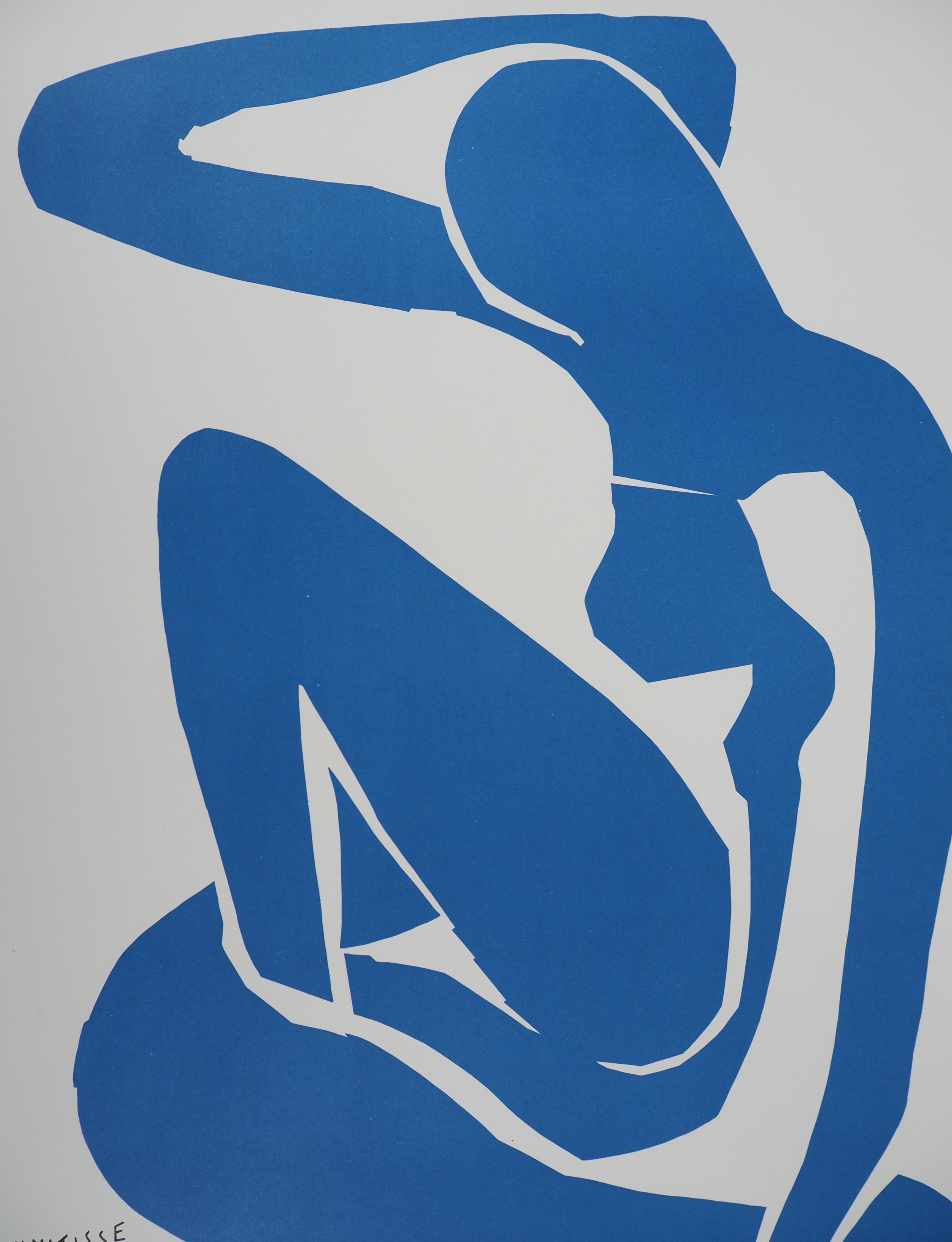 Blue Nude Resting - Vintage lithograph exhibition poster # Mourlot - Modern Print by (after) Henri Matisse