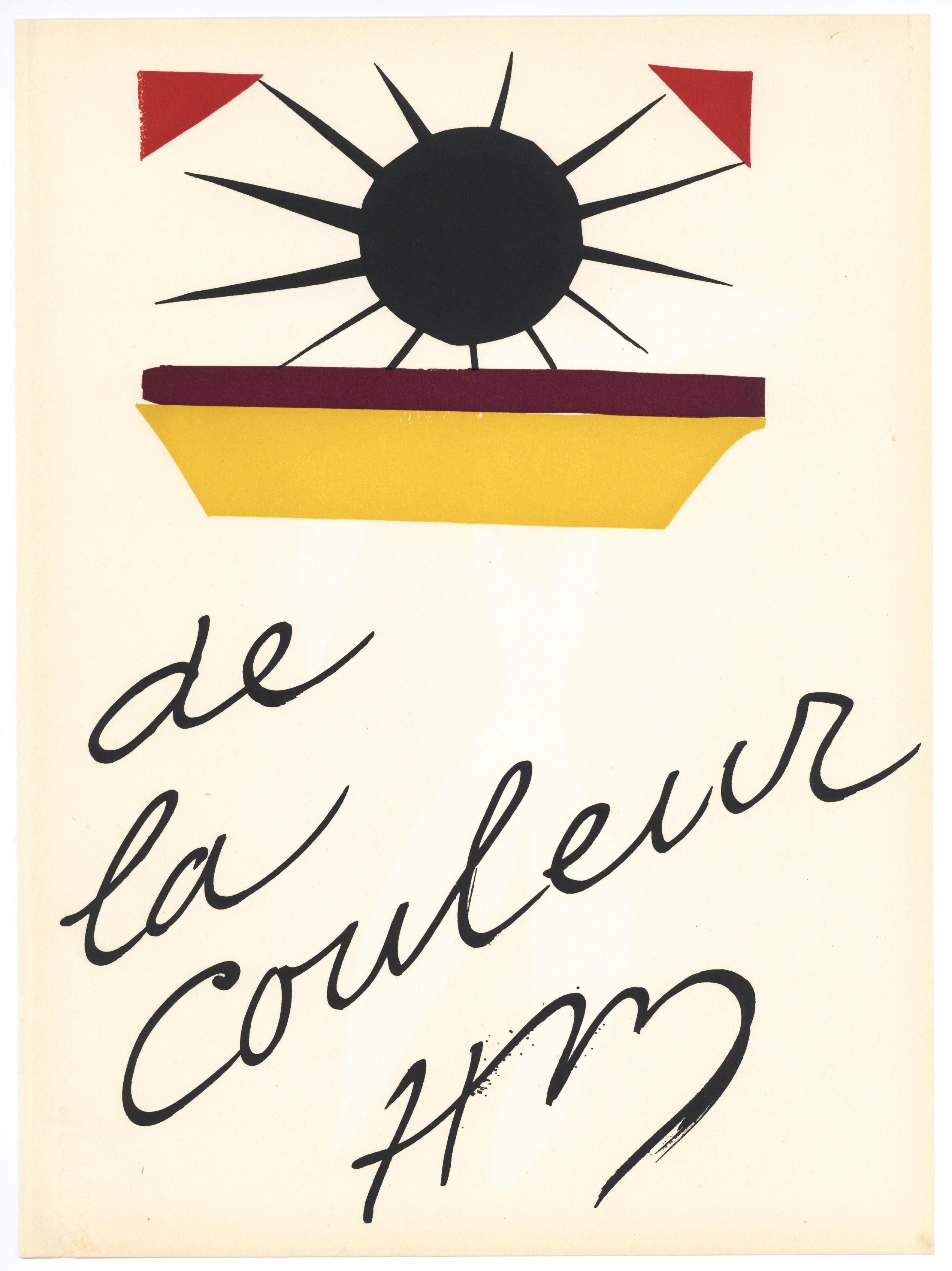 "Pochoir "De la Couleur - Print di (after) Henri Matisse