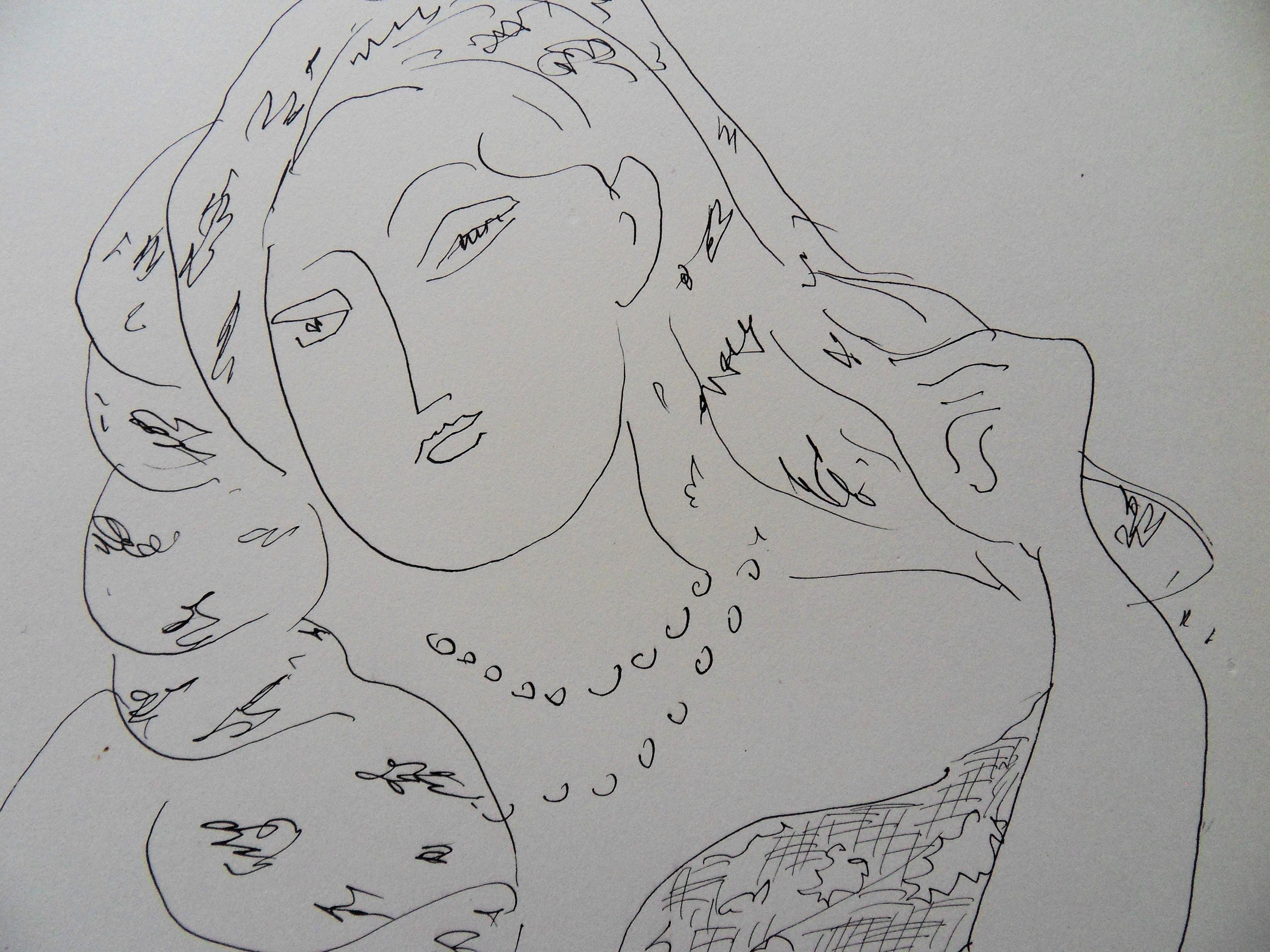 Elegant Woman - Lithograph, 1943  - Print by (after) Henri Matisse