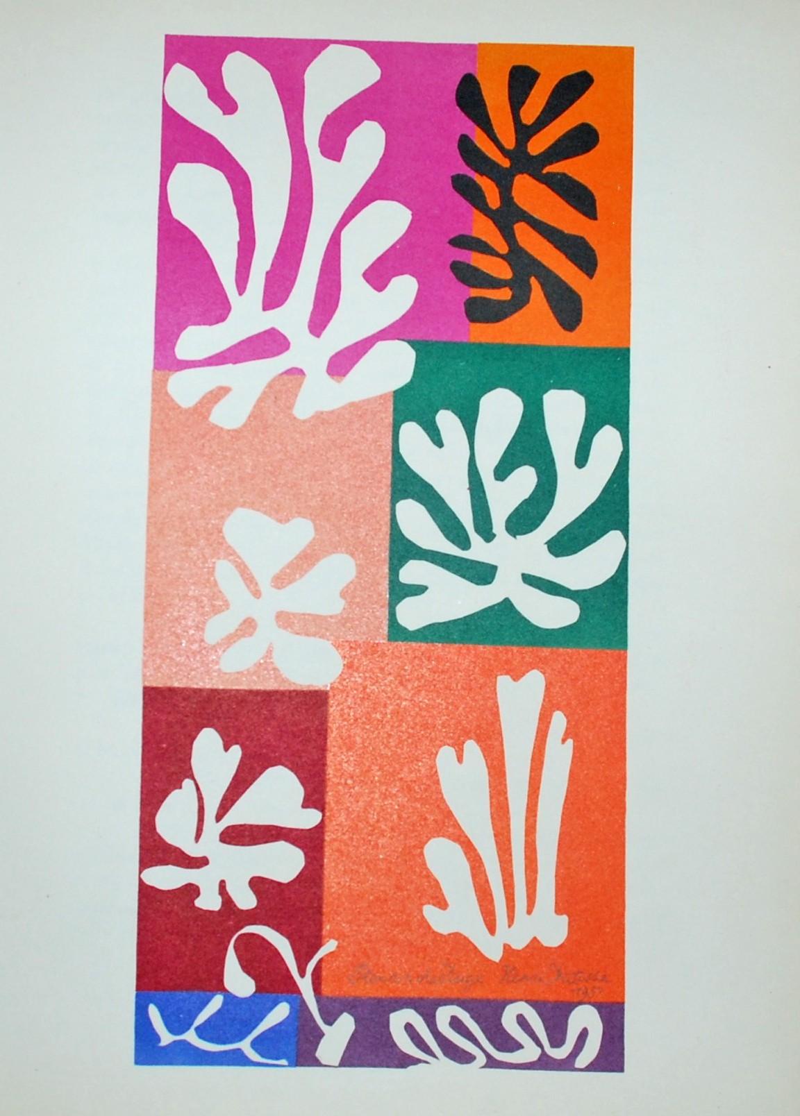 (after) Henri Matisse Abstract Print - Fleurs de Neige, from The Last Works of Henri Matisse