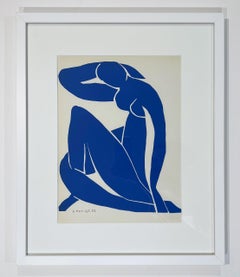 Henri Matisse Lithograph, Unsigned, 1958, Framed, "Nus Bleus II"