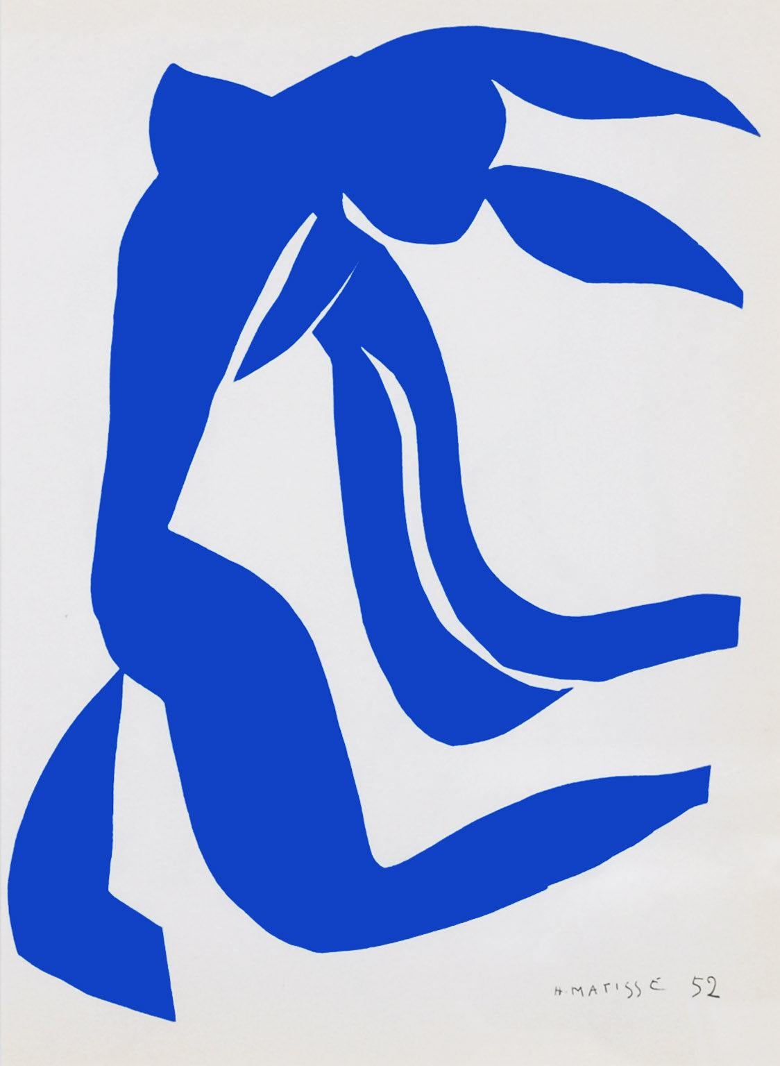Nus Bleus VII, from 1958 The Last Works of Henri Matisse