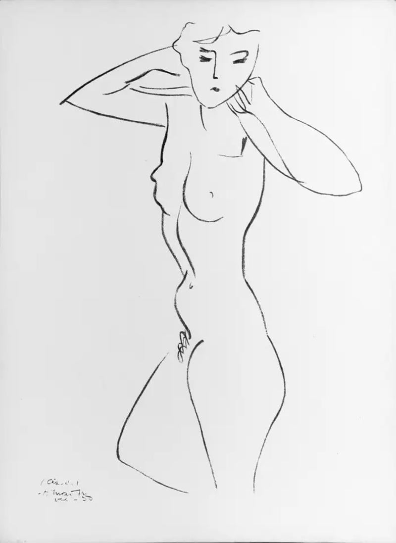Henri Matisse 'Figure Study' Lithograph, from Derriere le Miroir 1952 - Print by (after) Henri Matisse