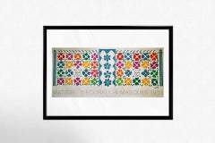 Henri Matisse's 1985 original exhibition poster for 'Décoration Masques 1953'