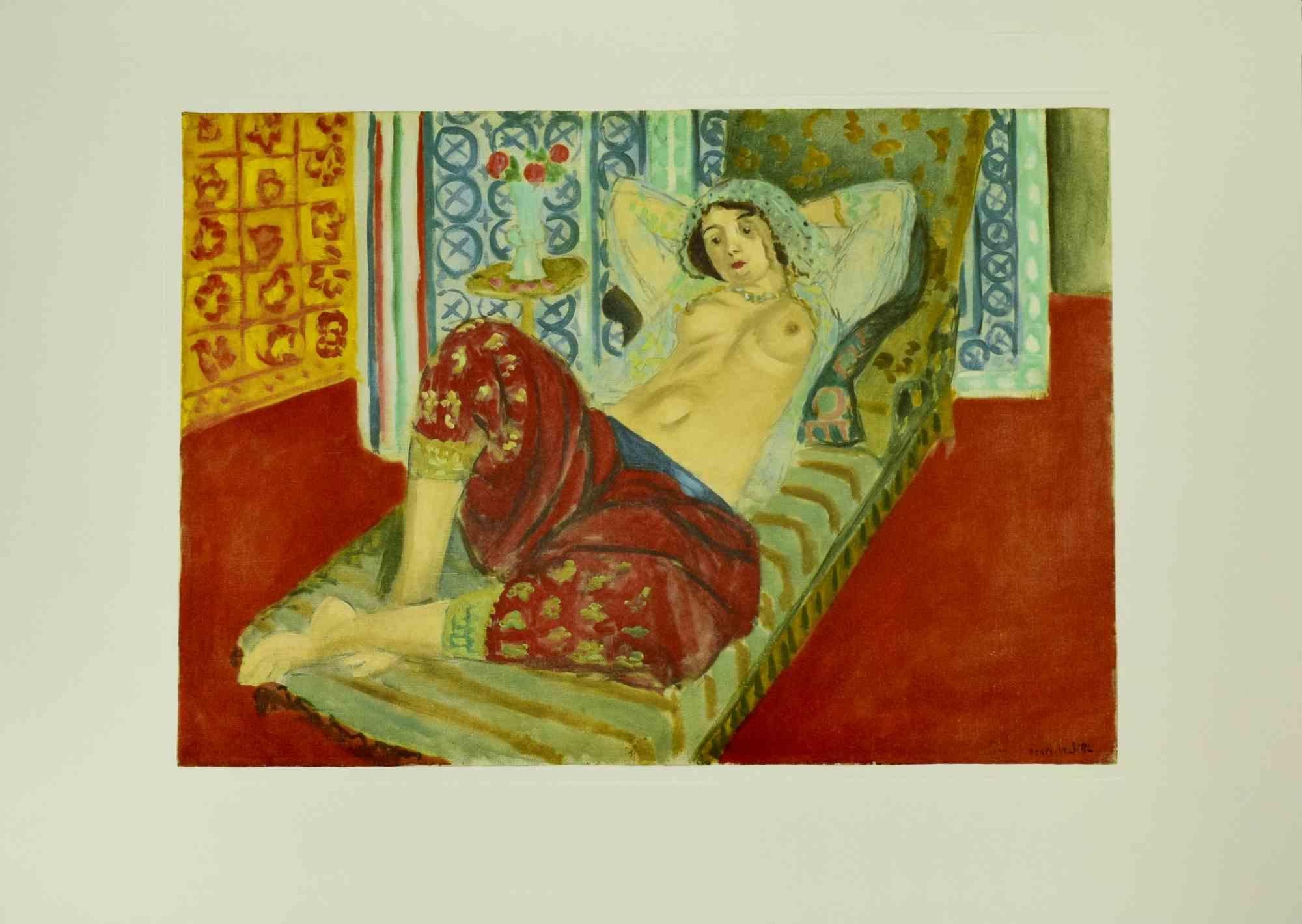 Fotolitografía realizada en 1993 según Henri Matisse.

En papel Milano hecho a mano.

Pertenece a la edición "H. H. Matisse, El color de la luz", de Seat Editore.