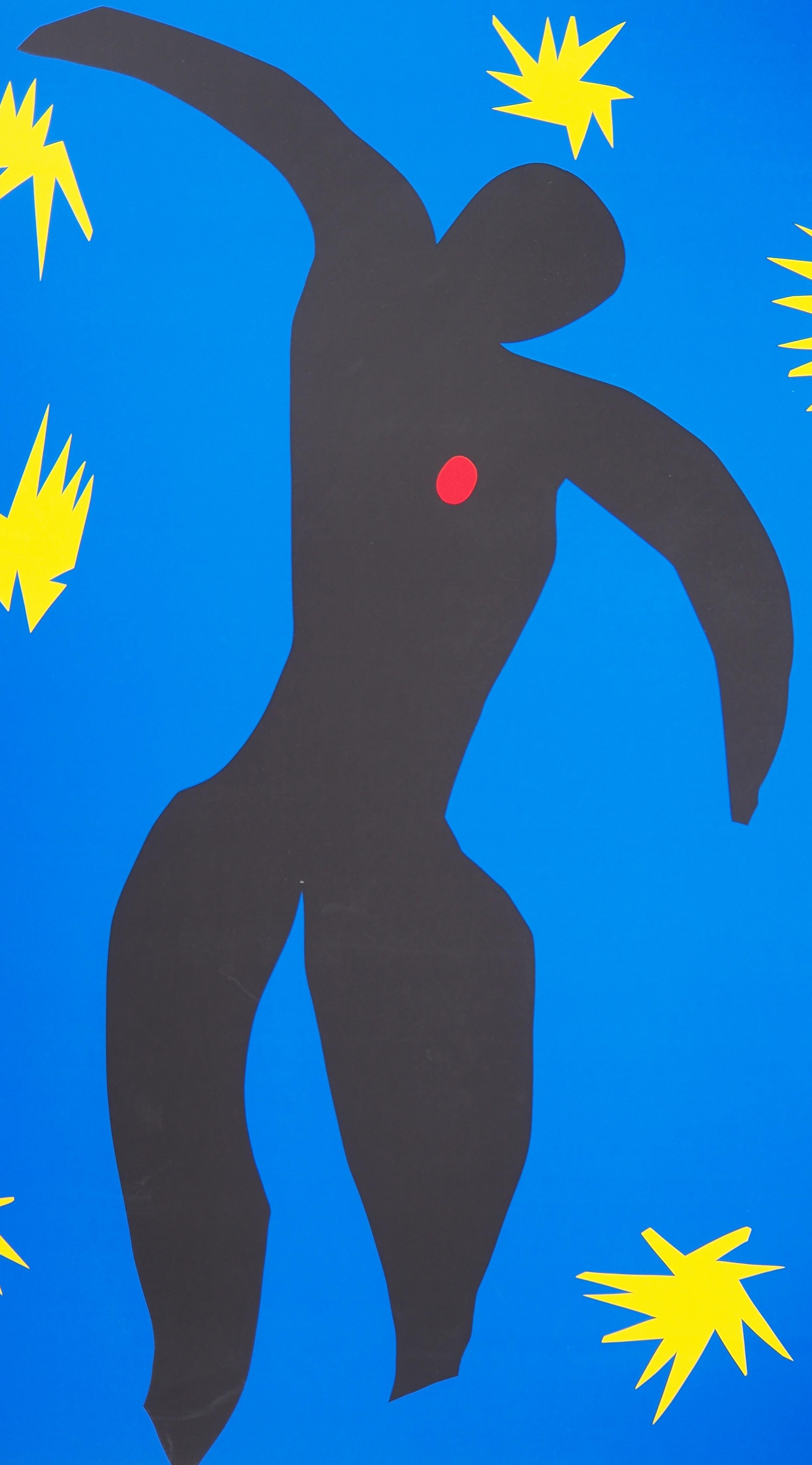 Icarus in the Stars - Screen Print - Blue Figurative Print by (after) Henri Matisse