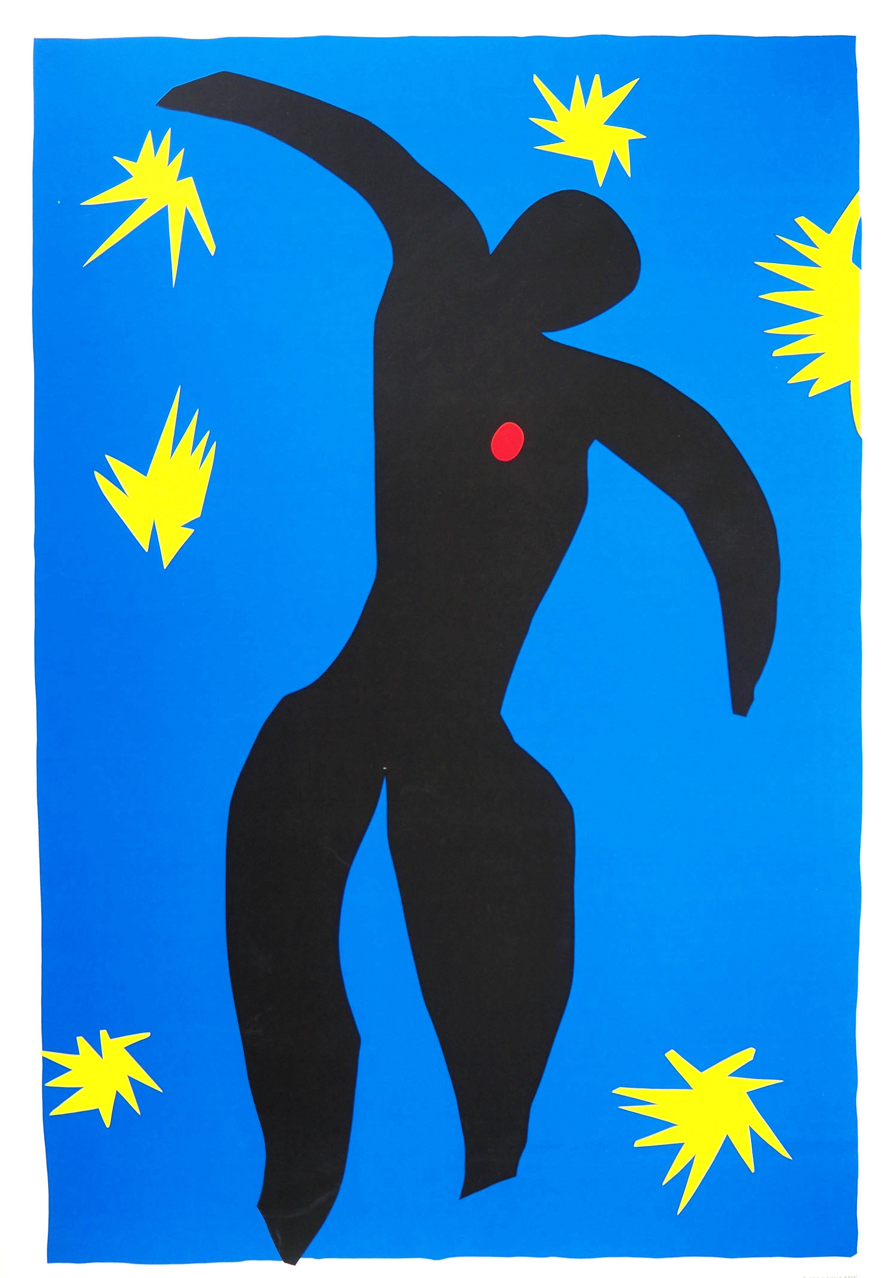 (after) Henri Matisse Figurative Print - Icarus in the Stars - Screen Print