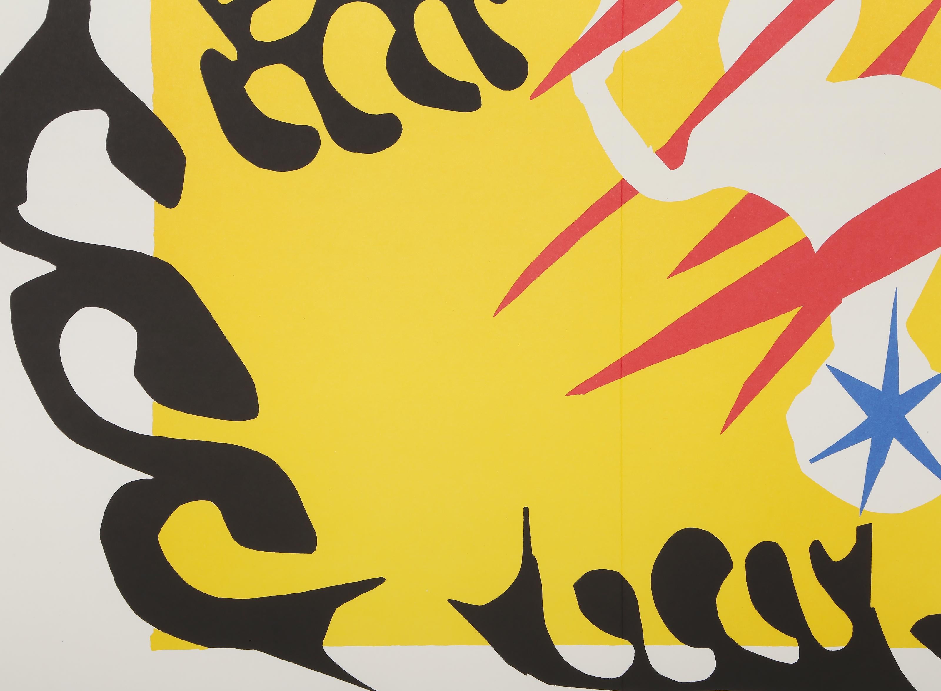 Le Cauchemar d l’éléphant blanc (The Nightmare of the White Elephant)

Henri Matisse (After)
French (1869–1954)

Portfolio: Jazz
Date: Of Original: 1947  Year Printed: 1983
Lithograph
Size: 15.25 x 23.5 in. (38.74 x 59.69 cm)
Frame Size: 19.25 x