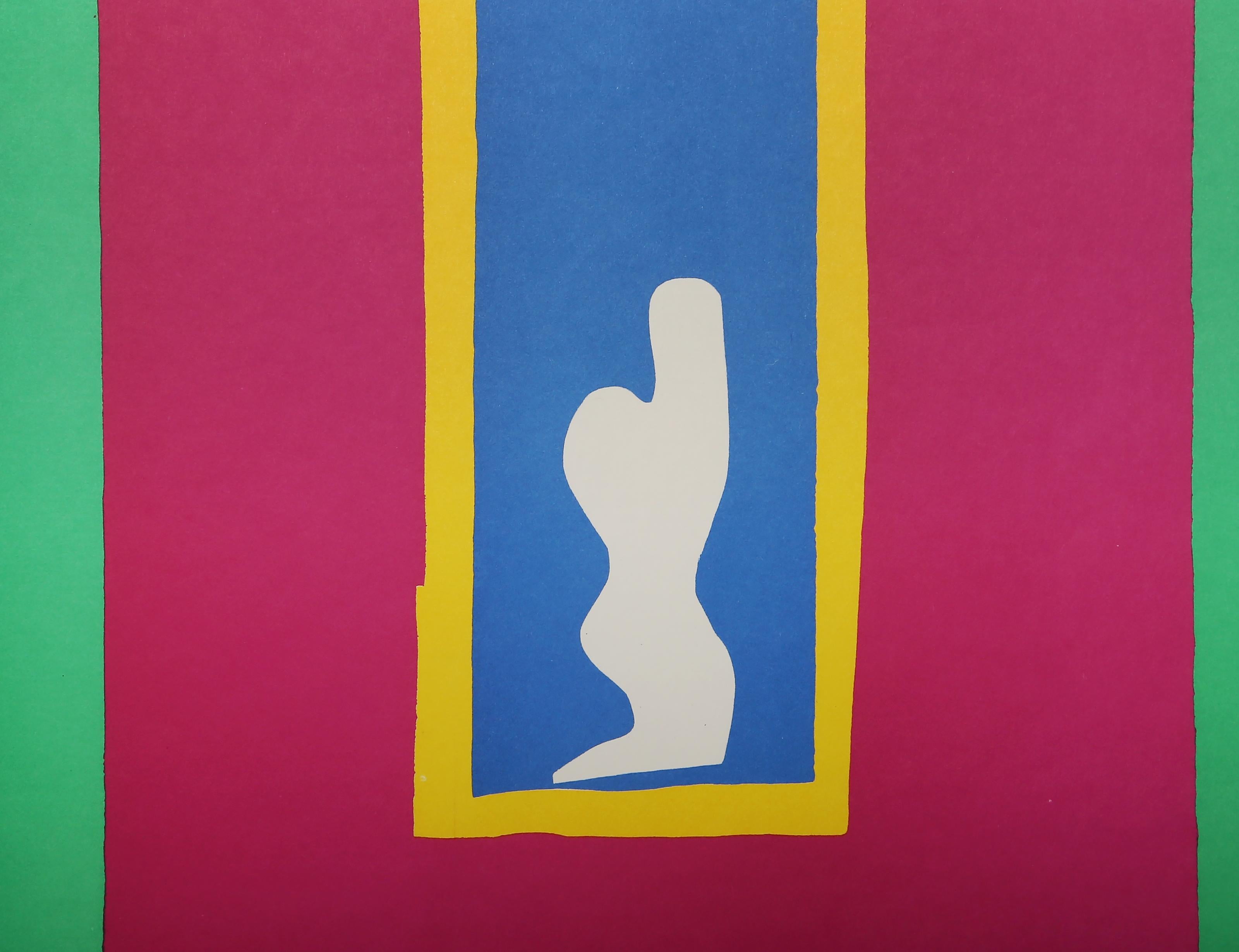 Henri Matisse (After), French (1869-1954)
Le Destin (Destiny)
Portfolio: Jazz
Year: Of Original: 1947  Year Printed: 1983
Medium: Lithograph
Image Size: 15 x 22.75 inches
Size: 15.25 x 23.5 in. (38.74 x 59.69 cm)
Frame Size: 19.25 x 27.5