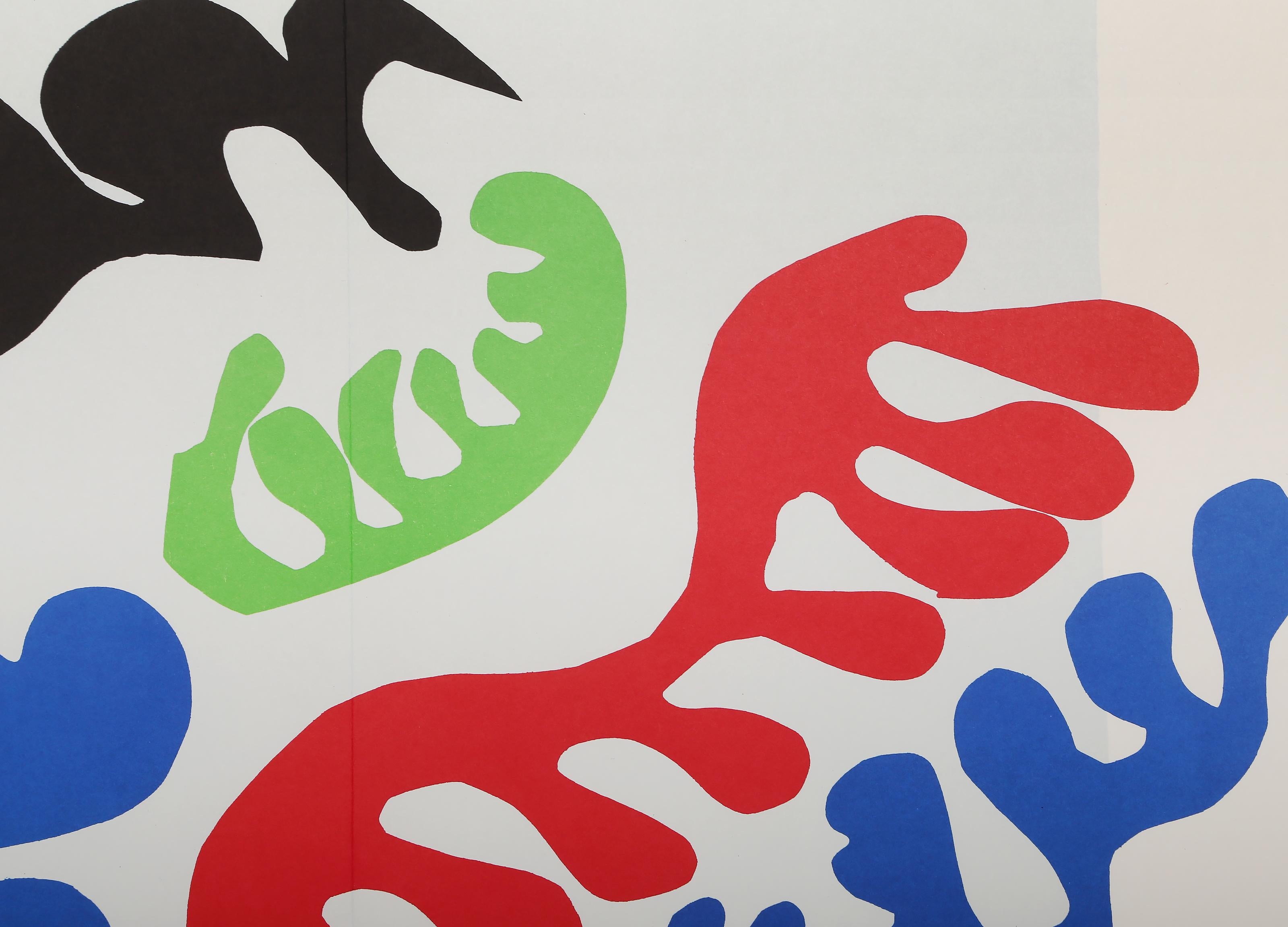 Henri Matisse (After), French (1869-1954)
Le Lagon (Lagoon)
Portfolio: Jazz
Year: Of Original: 1947  Year Printed: 1983
Medium: Lithograph
Size: 15.25 x 23.5 in. (38.74 x 59.69 cm)
Frame Size: 19.25 x 27.5 inches
Publisher: George Braziler