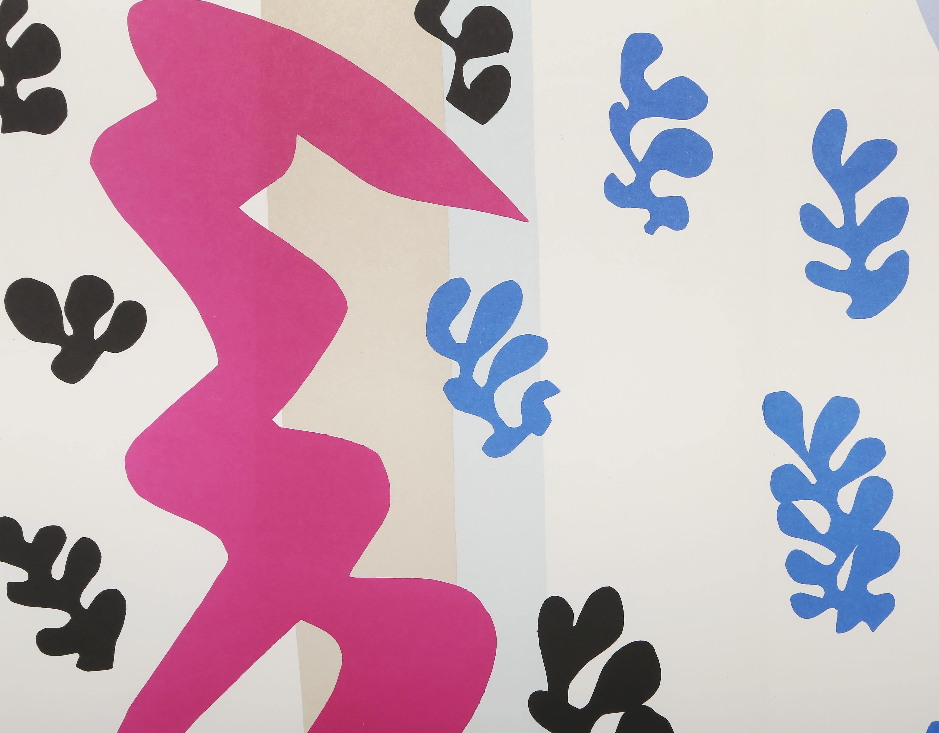 Henri Matisse (After), francés (1869-1954)
Le Lanceur de couteaux (El lanzador de cuchillos)
Cartera: Jazz
Año: De Original: 1947  Año de impresión: 1983
Medio: Litografía
Tamaño: 38,74 x 59,69 cm (15,25 x 23,5 pulg.)
Tamaño del marco: 19,25 x 27,5
