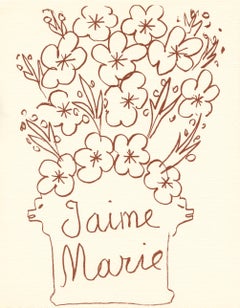litografía para Florilege des amours de Ronsard