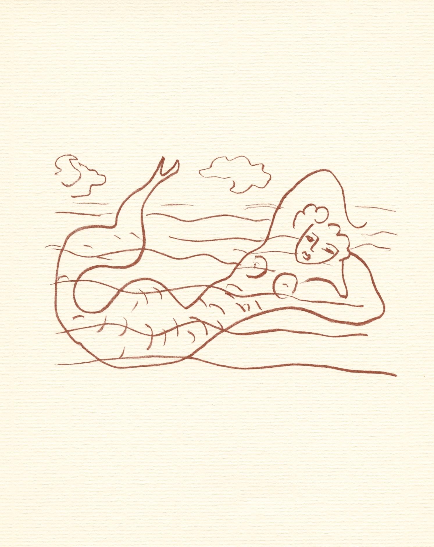 Nude Print (after) Henri Matisse - Lithographie pour Florilege des amours de Ronsard
