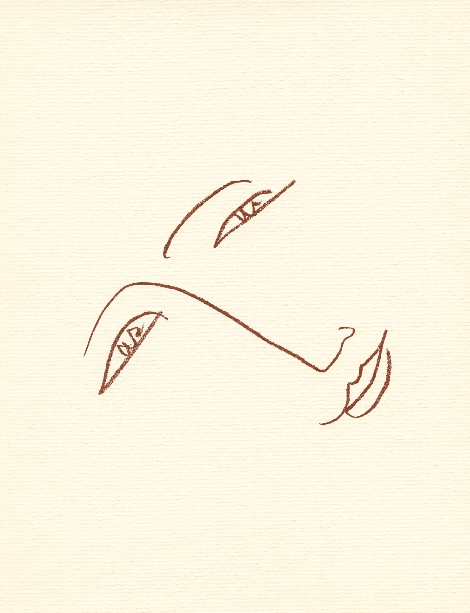 Portrait Print (after) Henri Matisse - Lithographie pour Florilege des amours de Ronsard