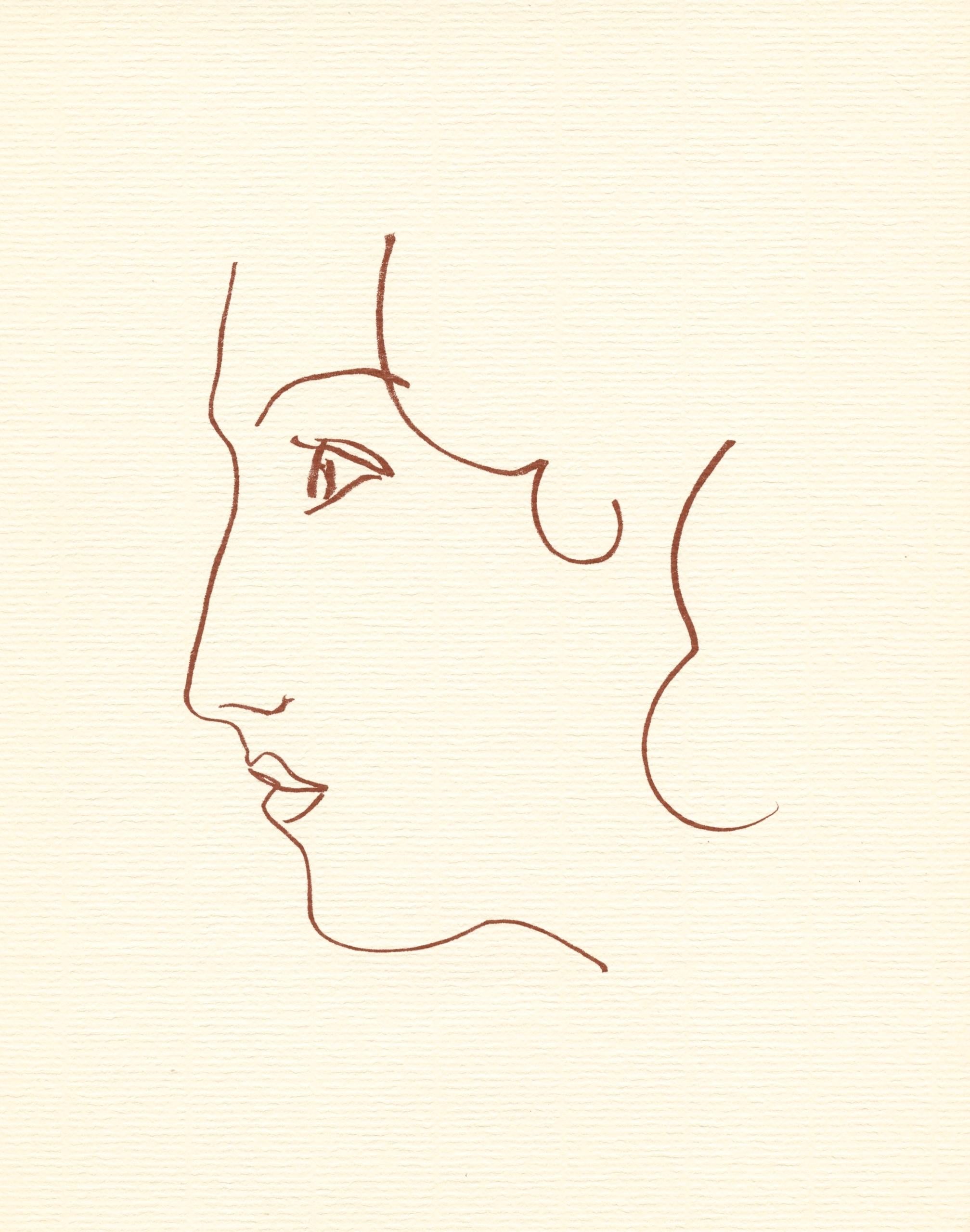 (after) Henri Matisse Portrait Print - lithograph for Florilege des amours de Ronsard
