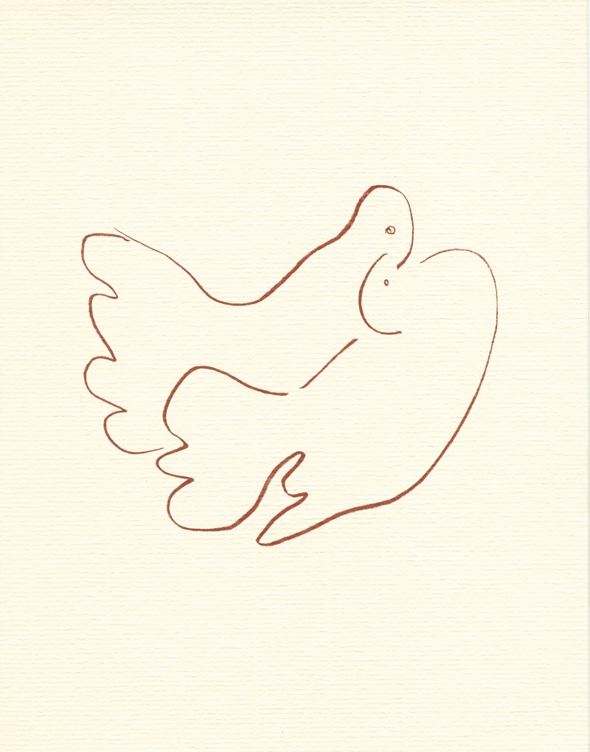 litografia per Florilege des amours de Ronsard - Print di (after) Henri Matisse