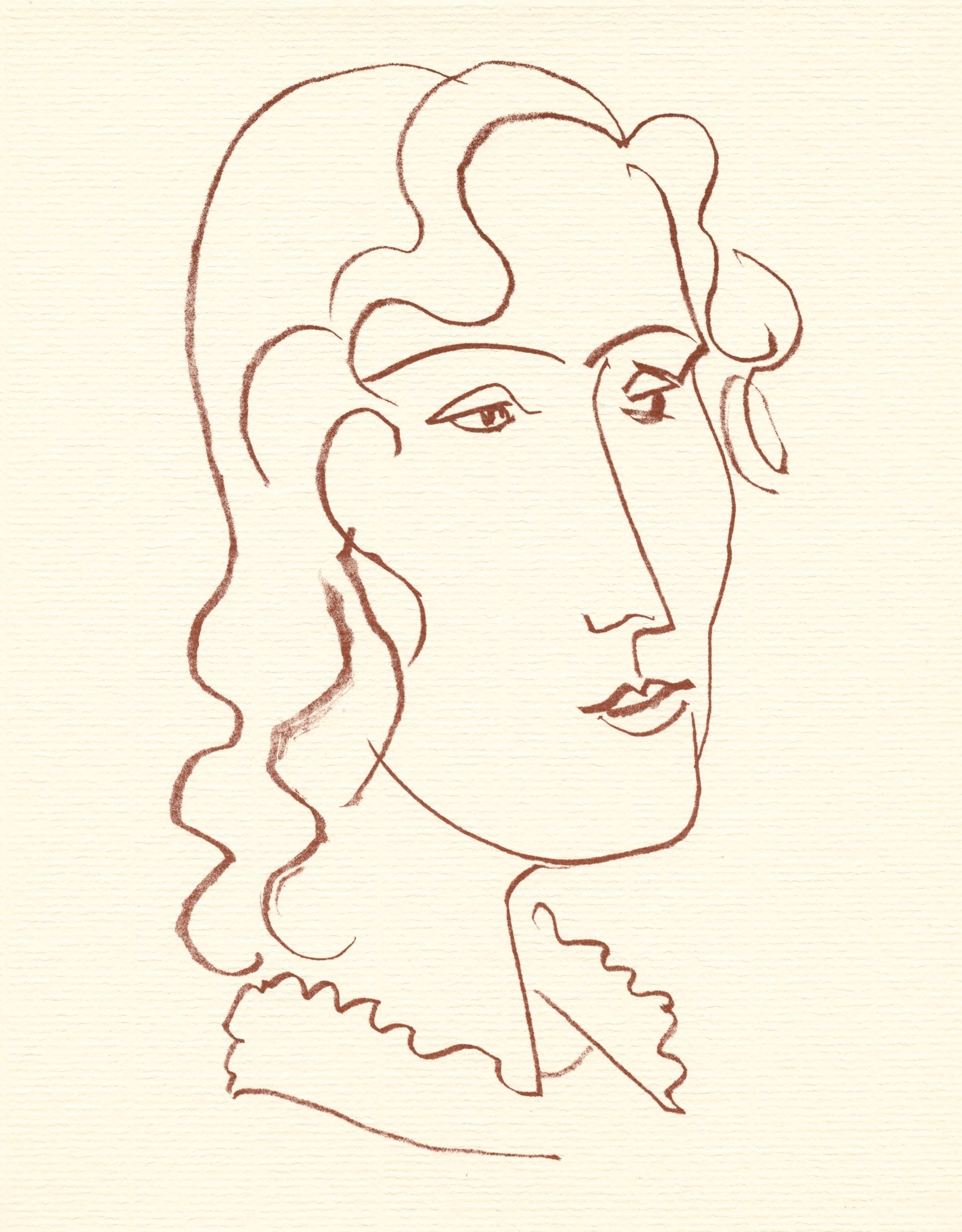 litografía para Florilege des amours de Ronsard - Print de (after) Henri Matisse