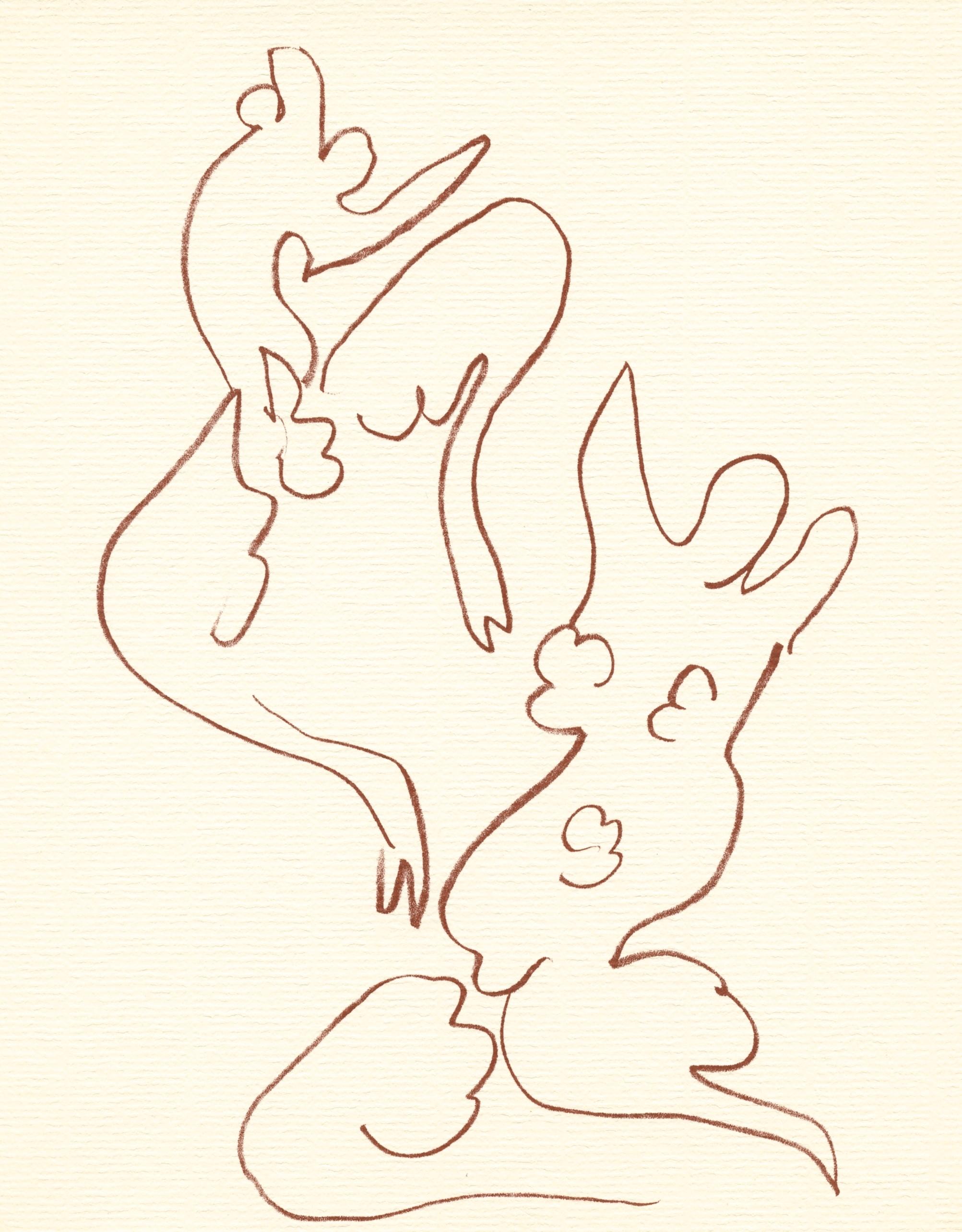 litografía para Florilege des amours de Ronsard - Print de (after) Henri Matisse