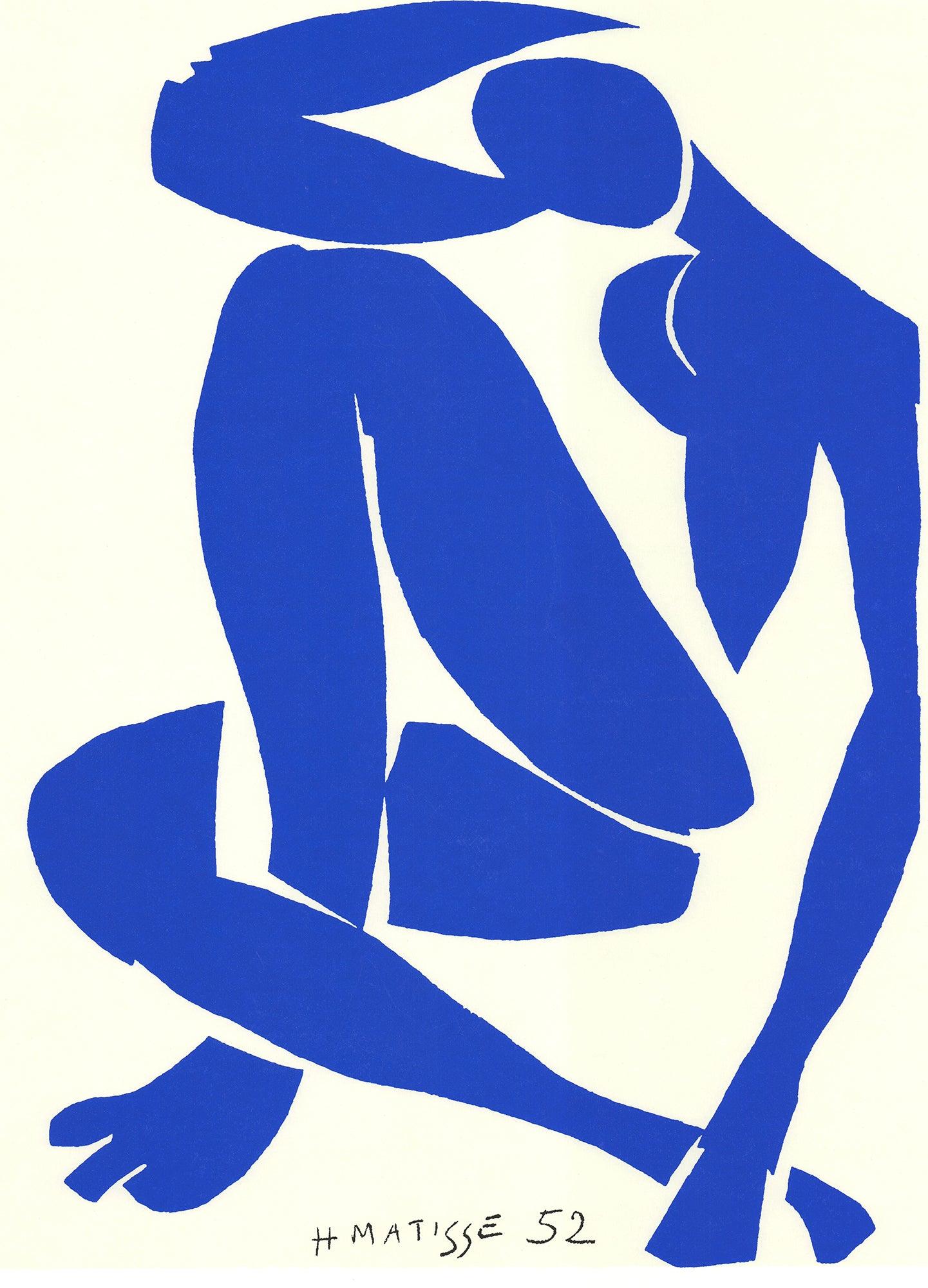 Matisse Blue Nude IV Mid Century serigraph - White Figurative Print by (after) Henri Matisse
