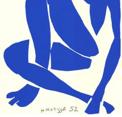 Matisse Blue Nude IV Serigraph, Late 20th Century, 30x22\"