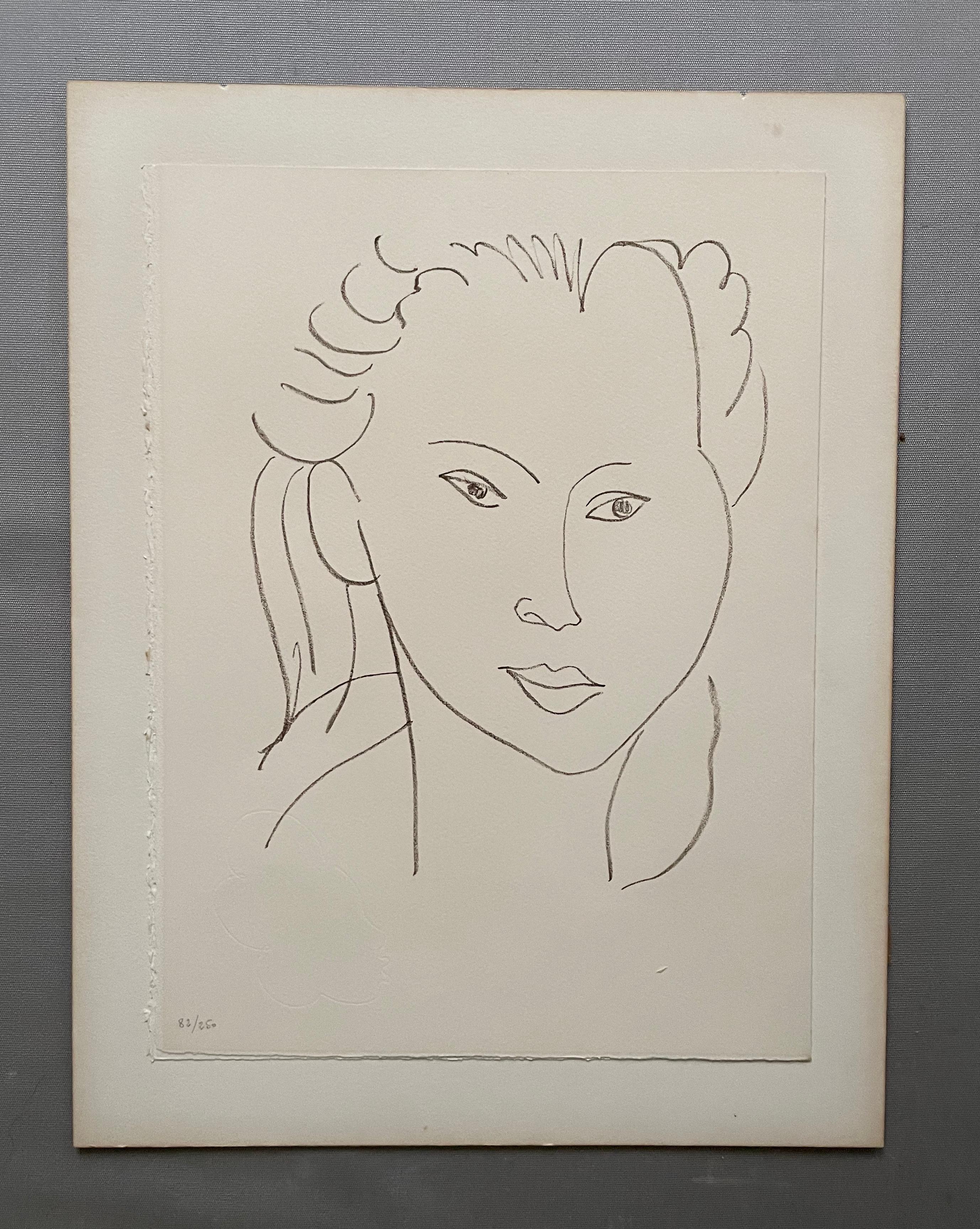 Matisse, Poésies Antillaises, litografia numerata 82/250 - Print di (after) Henri Matisse
