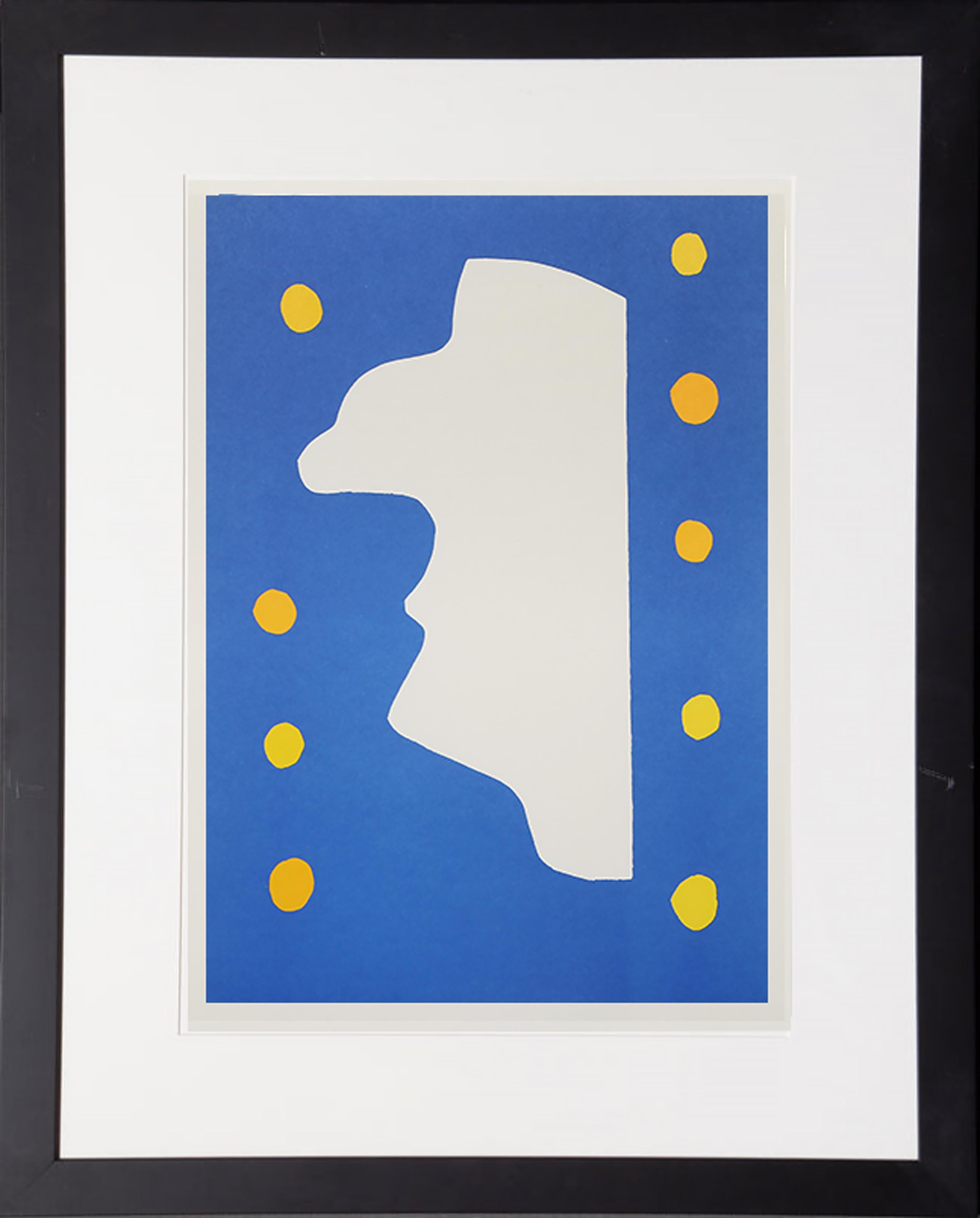 Monsieur Loyal

Henri Matisse (after) Henri Matisse
Francese (1869-1954)

Portafoglio: Jazz
Data: Dell'originale: 1947  Anno di stampa: 1983
Litografia
Dimensioni: 15,25 x 11,75 pollici (38,74 x 29,85 cm)
Dimensioni della cornice: 19,25 x 15,75