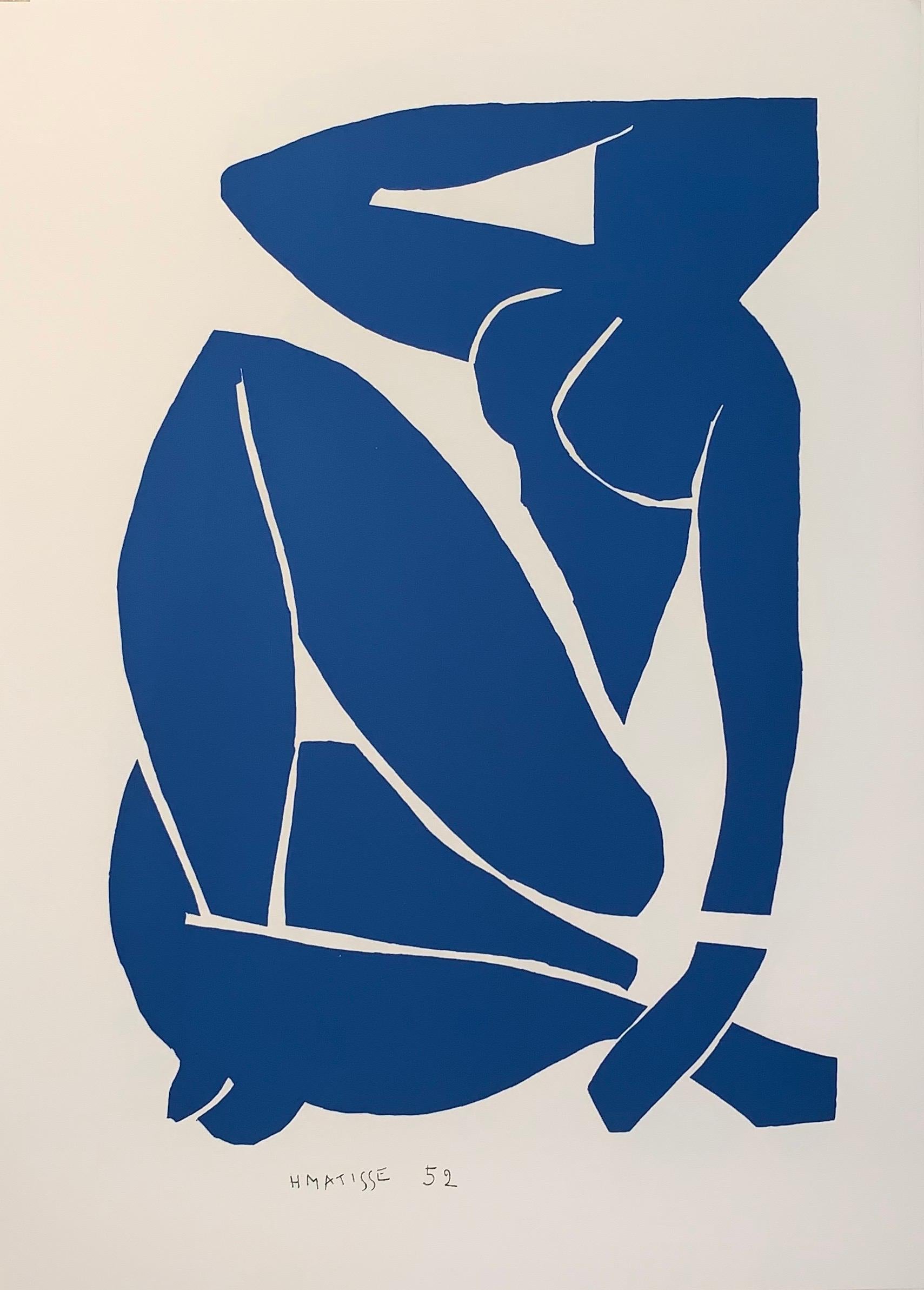 (after) Henri Matisse Figurative Print - Nu Bleu III - Color Lithograph - 2007 - Henri Matisse