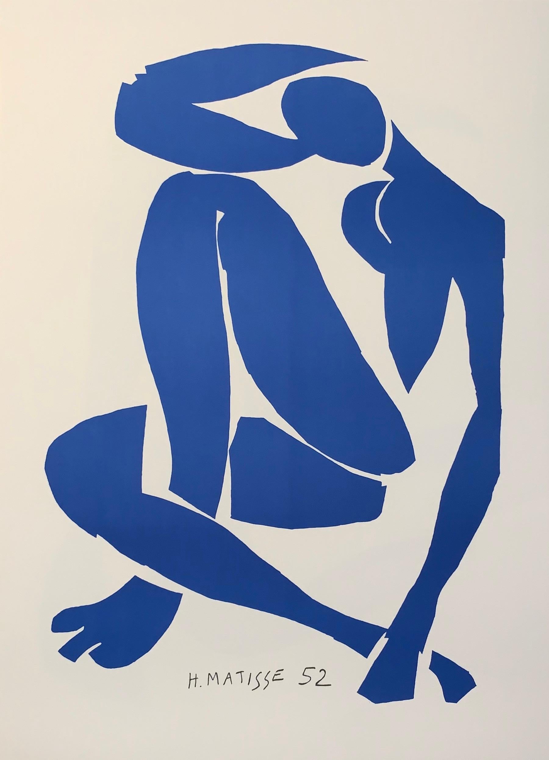 (after) Henri Matisse Figurative Print - Nu Bleu IV - Color Lithograph - 2007 - Henri Matisse