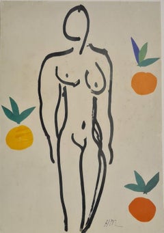 Nude with oranges 