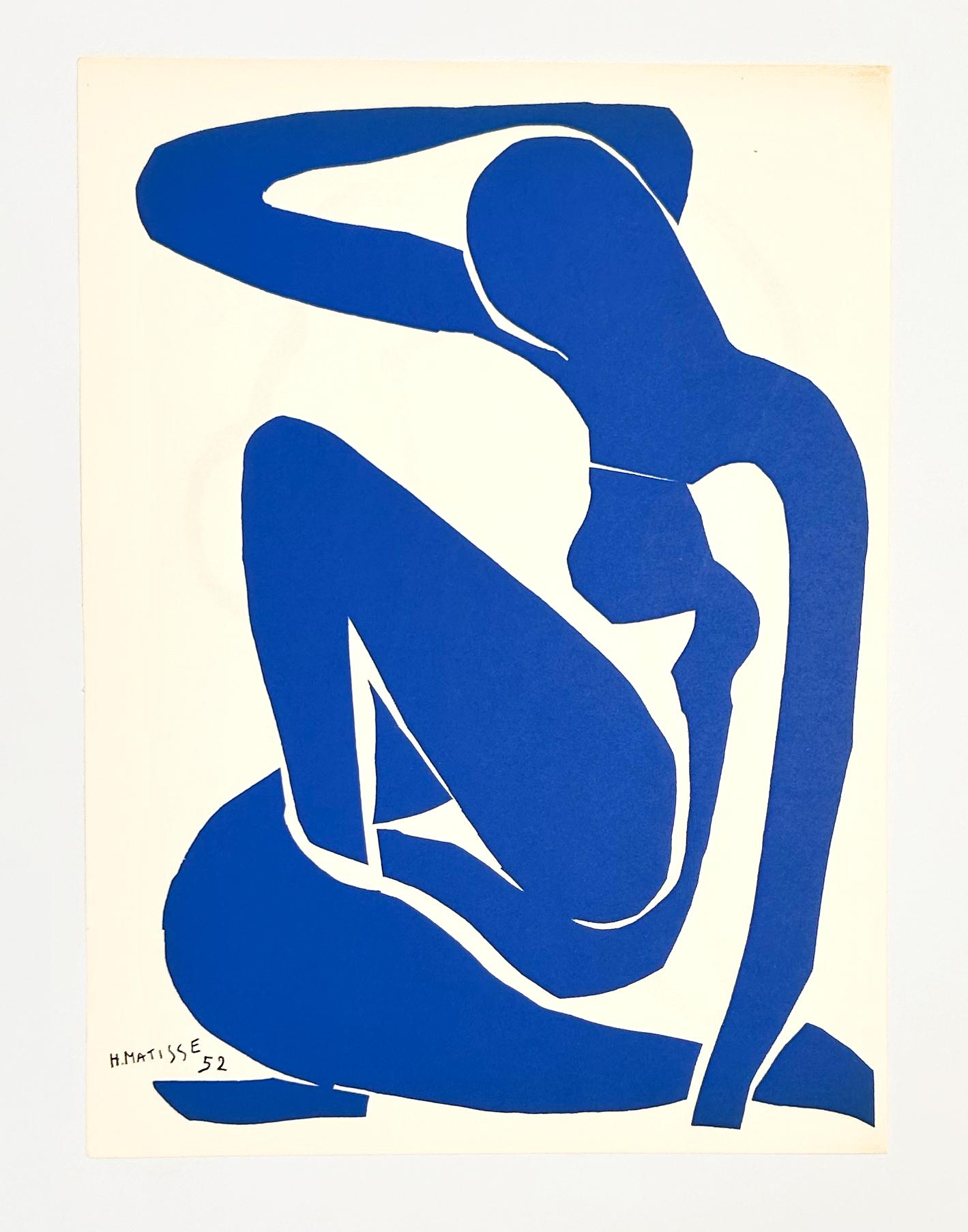 Nus Bleus I, aus Die letzten Werke von Henri Matisse (Moderne), Print, von (after) Henri Matisse